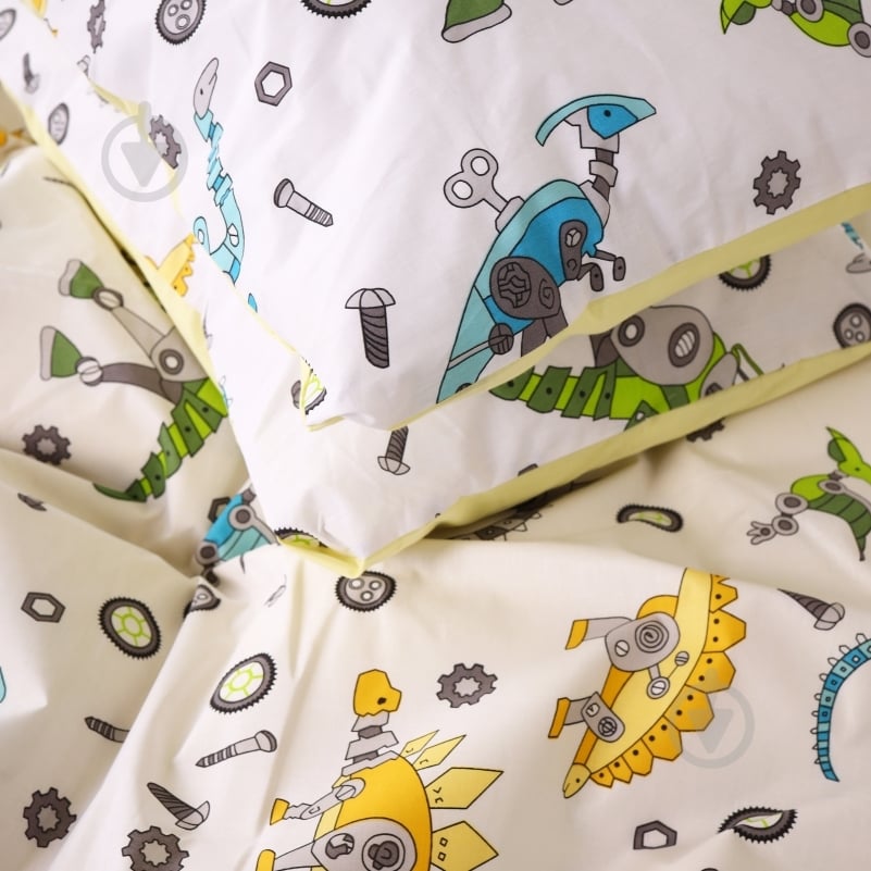 Наволочка бязь 17-0576 Dinosaur robot 70x70 см мультиколор MirSon - фото 5 Наволочка бязь 17-0576 Dinosaur robot 70x70 см мультиколор MirSon - фото 5