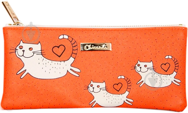 Пенал Cats (Orange) CHICARDI оранжевый - фото 1
