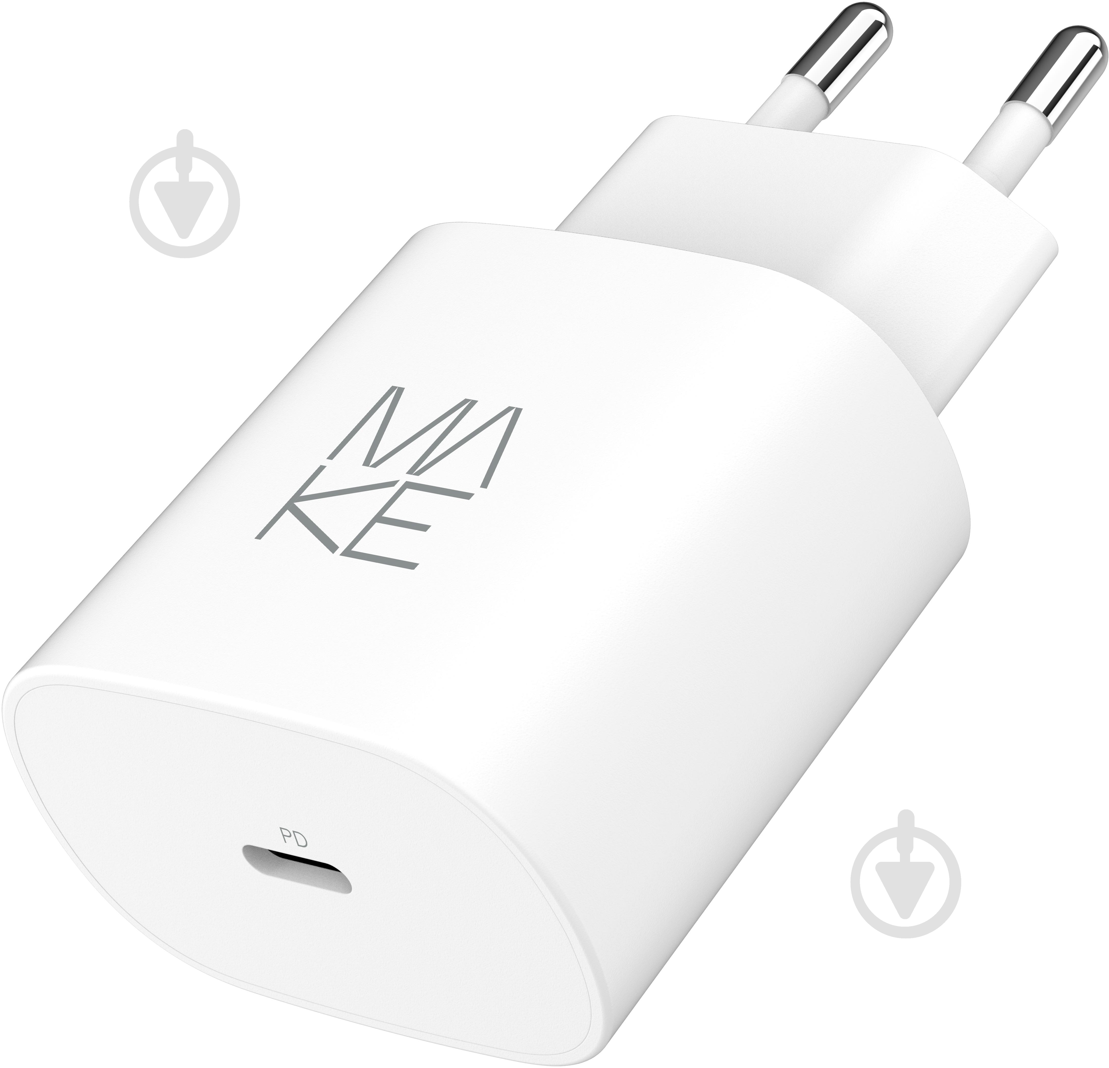 Зарядний пристрій Make 25W GaN PD White (MCW-2511WH) - фото 1 Зарядний пристрій Make 25W GaN PD White (MCW-2511WH) - фото 1