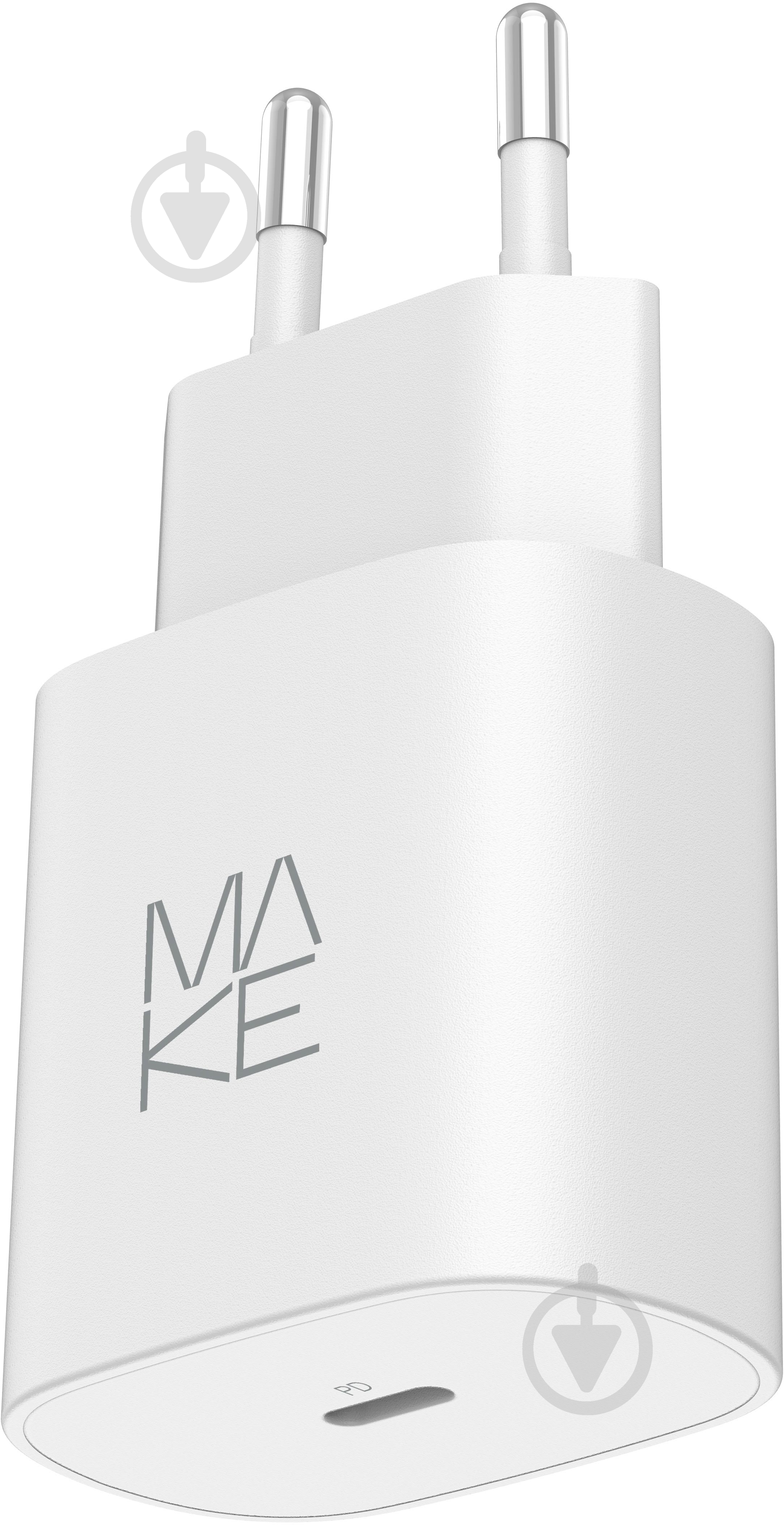 Зарядний пристрій Make 25W GaN PD White (MCW-2511WH) - фото 8 Зарядний пристрій Make 25W GaN PD White (MCW-2511WH) - фото 8