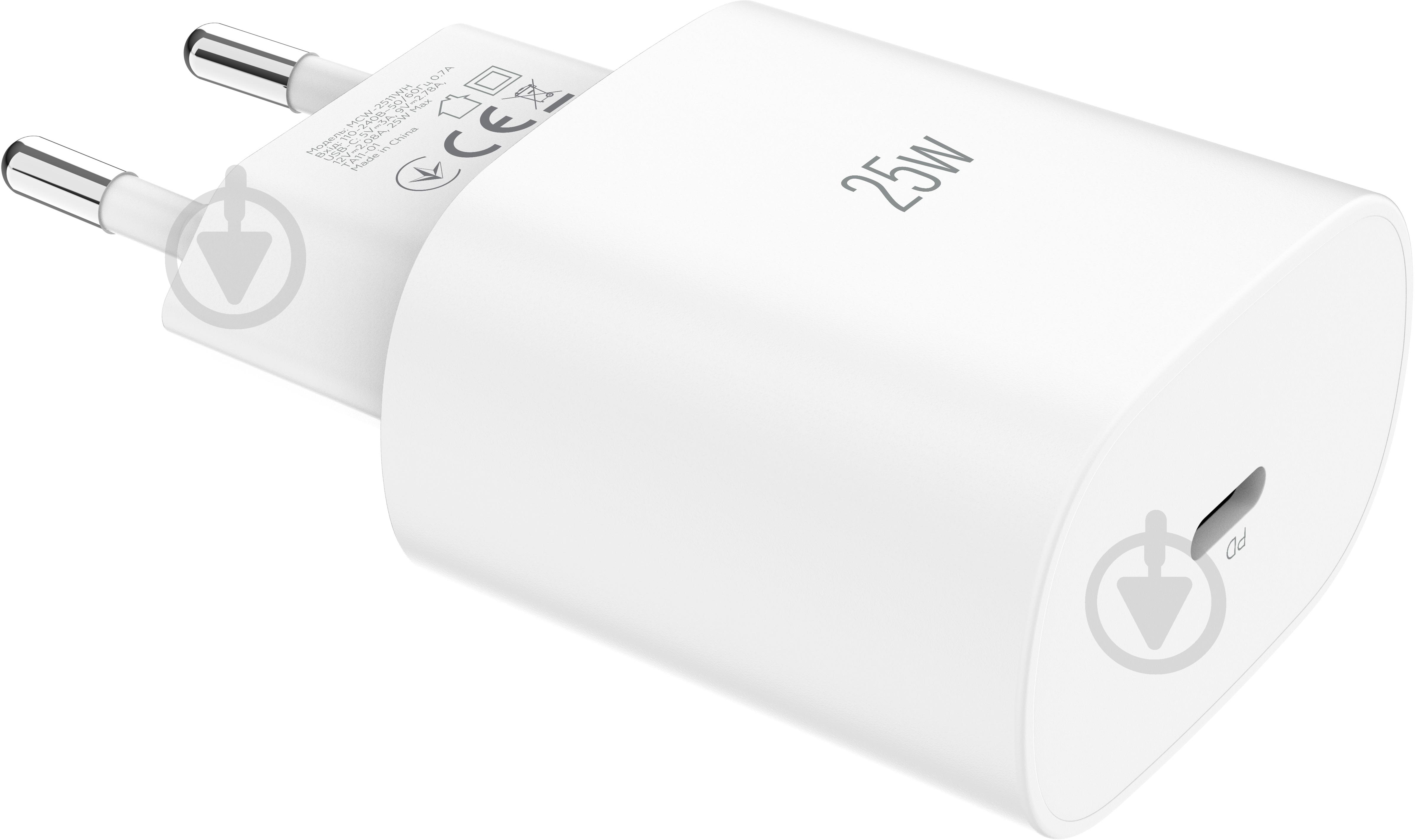 Зарядний пристрій Make 25W GaN PD White (MCW-2511WH) - фото 6 Зарядний пристрій Make 25W GaN PD White (MCW-2511WH) - фото 6