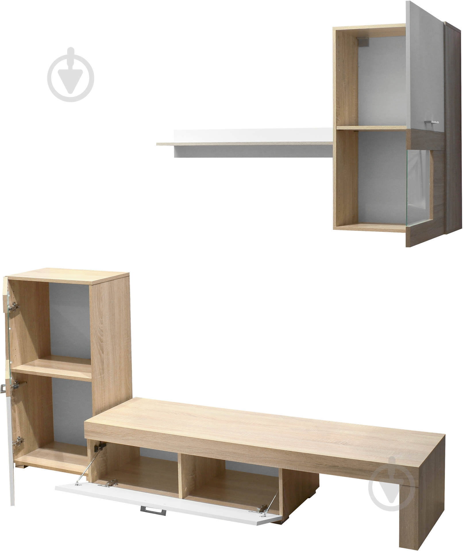 Стенка Фолк правая дуб сонома - фото 3