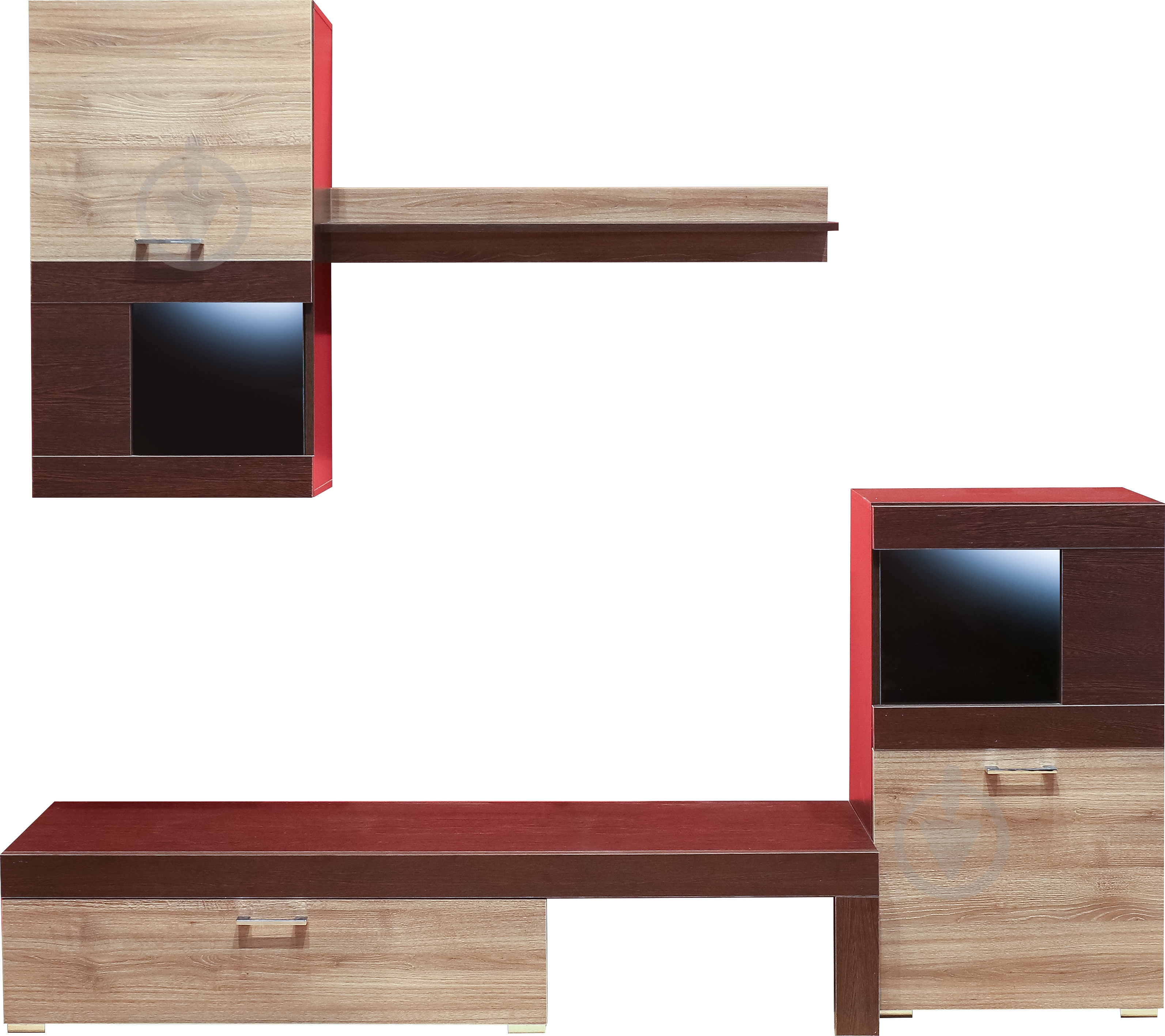 Стенка Фолк правая Embawood венге - фото 2