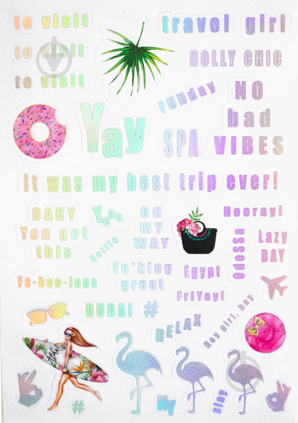 Набор наклеек Ready For Vacation CHICARDI - фото 3 Набор наклеек Ready For Vacation CHICARDI - фото 3