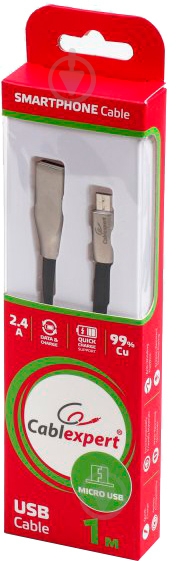 Кабель Cablexpert 1 м черный (CCPB-M-USB-03BK) - фото 3