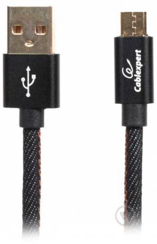 Кабель Cablexpert 1 м чорний (CCPB-M-USB-04BK) - фото 1