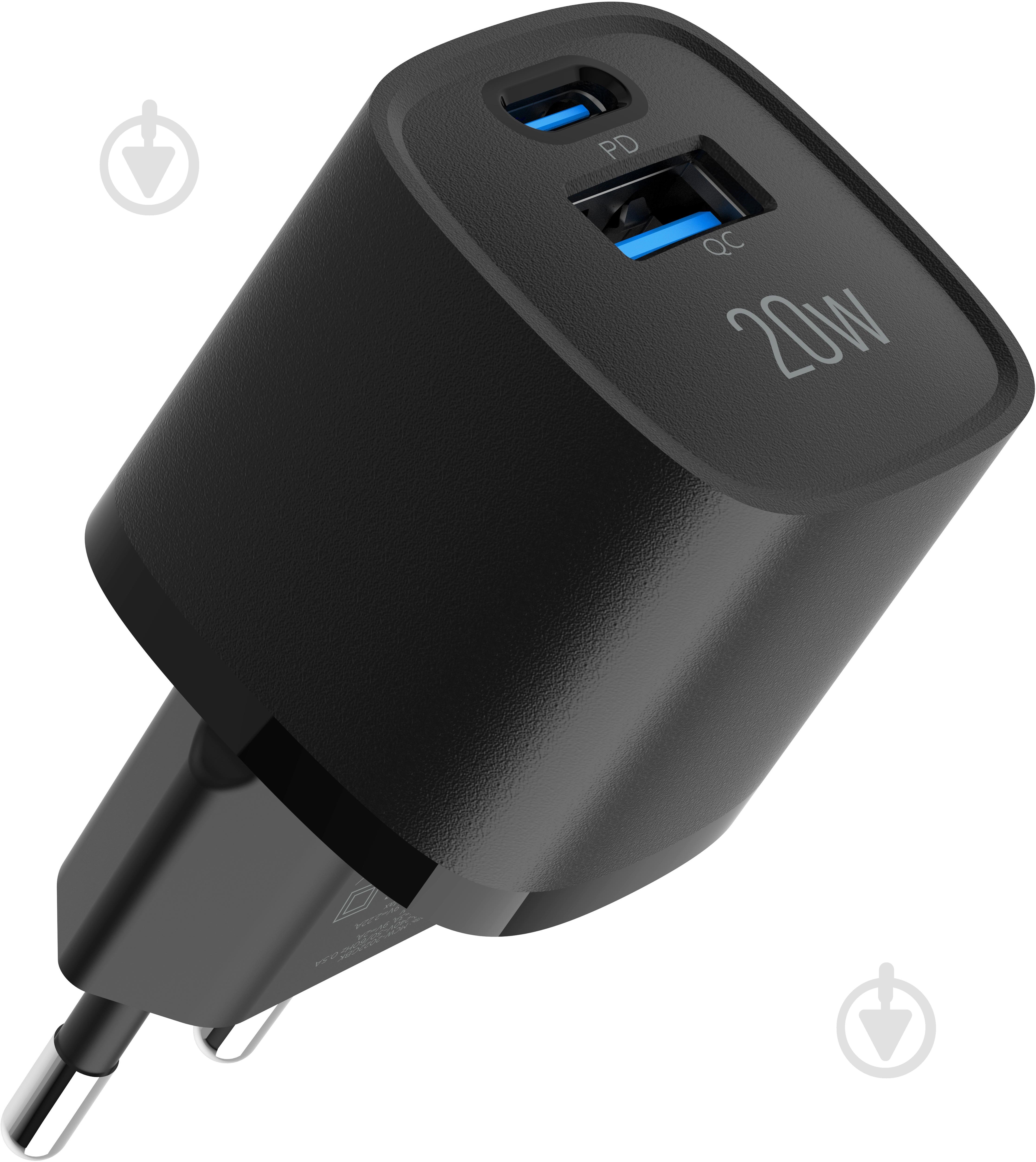 Зарядное устройство Make 20W GaN3 Mini Type-C PD3.0 + USB QC4.0 Black (MCW-2022GBK) - фото 6 Зарядное устройство Make 20W GaN3 Mini Type-C PD3.0 + USB QC4.0 Black (MCW-2022GBK) - фото 6