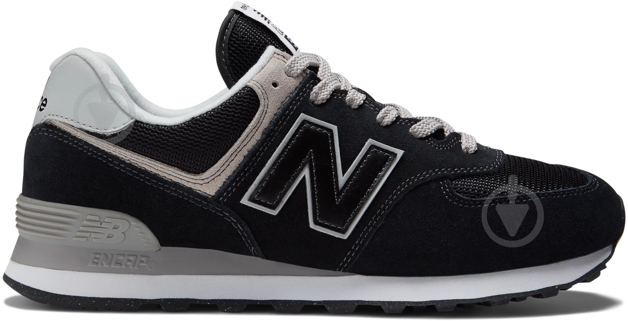 Кроссовки мужские демисезонные New Balance ML574EVB р.42,5 черные - фото 1 Кроссовки мужские демисезонные New Balance ML574EVB р.42,5 черные - фото 1