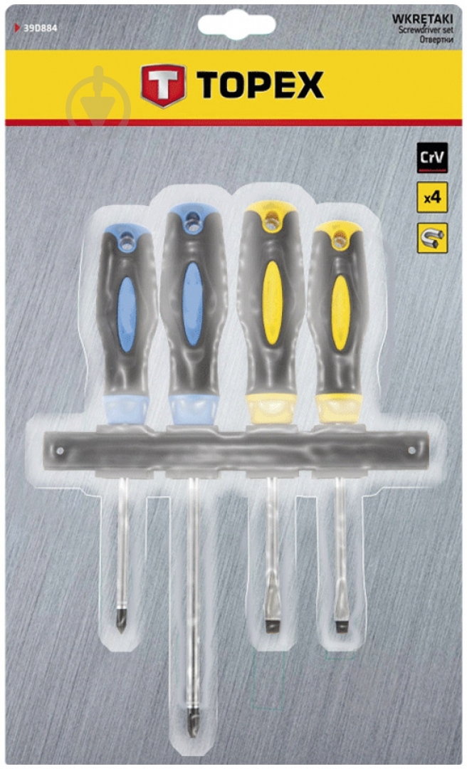 Набір викруток Topex 39D884 - фото 2 Набір викруток Topex 39D884 - фото 2