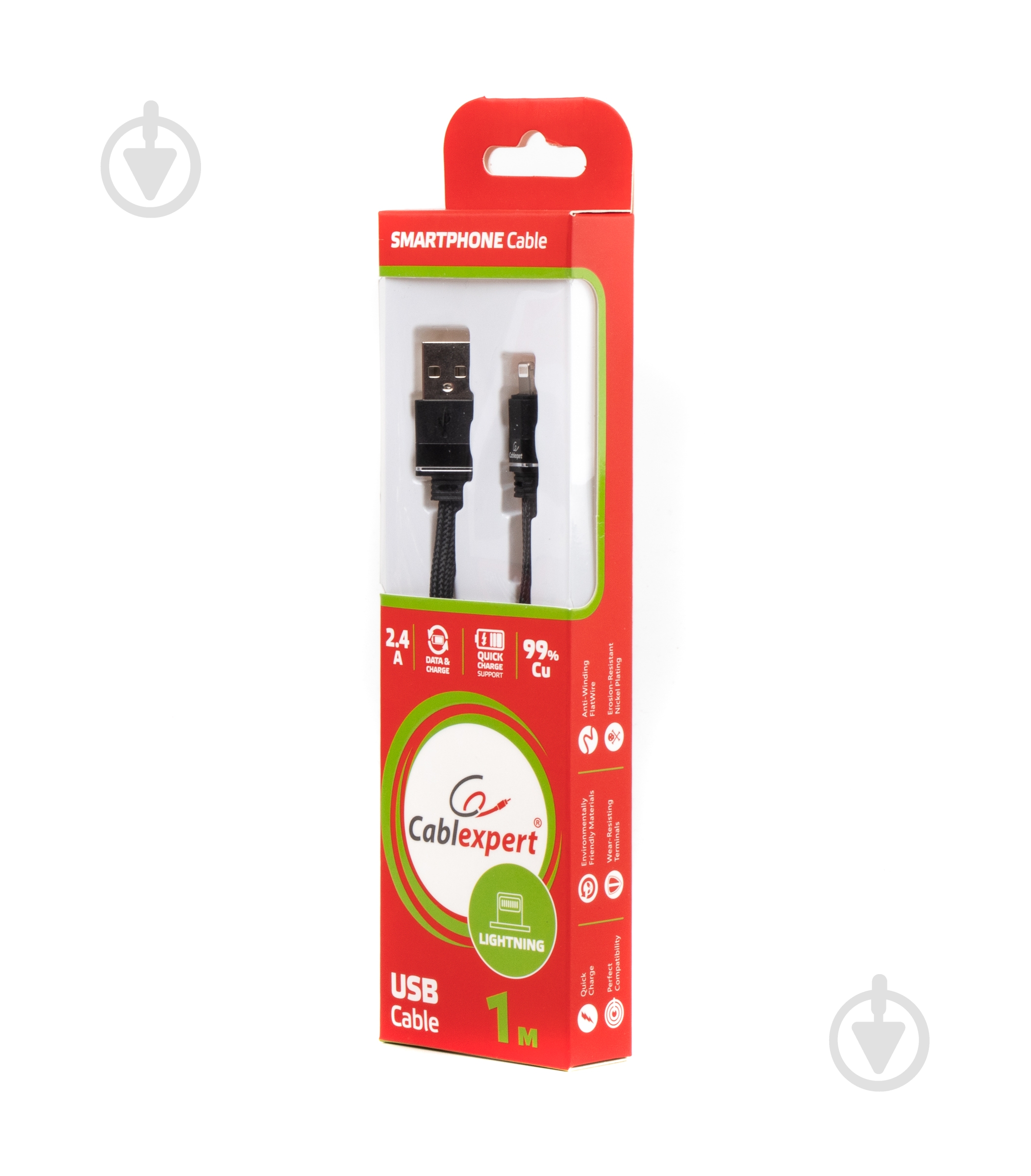 Кабель Cablexpert 1 м (CCPB-L-USB-10BK) - фото 2