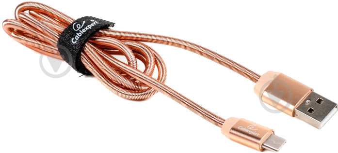 Кабель Cablexpert 1 м золотий (CCPB-C-USB-08G) - фото 2