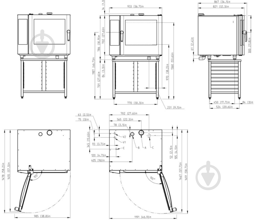 Пароконвектомат RETIGO B611b - фото 3 Пароконвектомат RETIGO B611b - фото 3