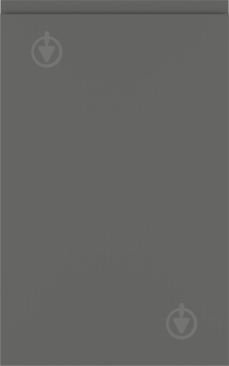 Фасад для кухни Грейд ДСП#18 Джокер Графит/Софт Графит 713*446 нижний левый / верхний правый - фото 1