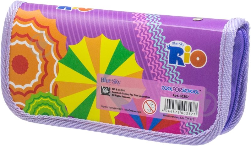 Пенал Rio CFS RI00357 Cool For School фиолетовый - фото 2