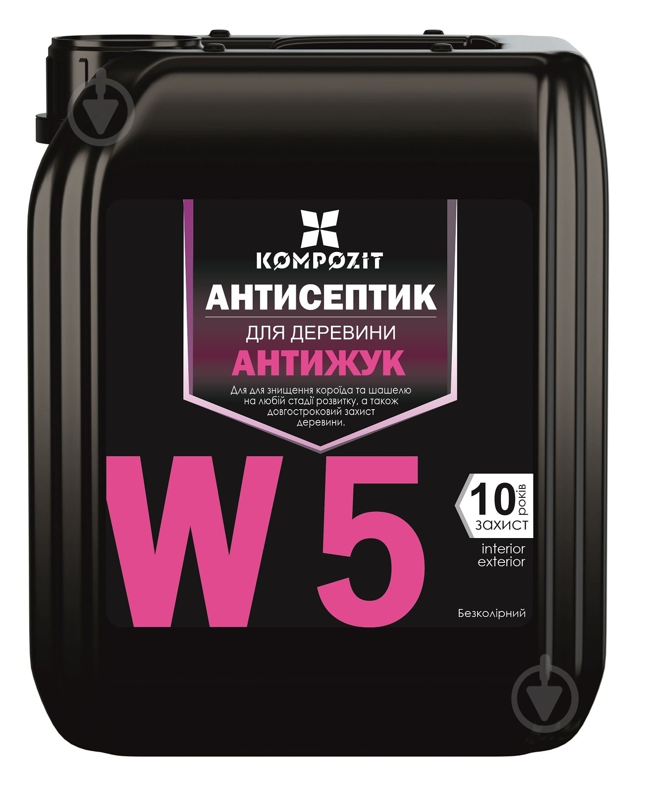 Антисептик Kompozit для захисту деревини Антижук W5 1 л - фото 1