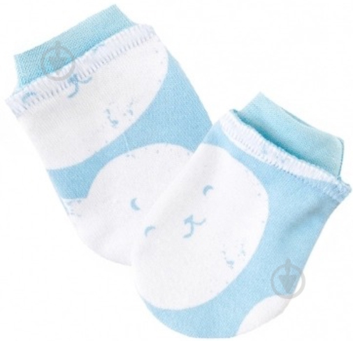 Варежки Smil 119884 голубой с рисунком - фото 1 Варежки Smil 119884 голубой с рисунком - фото 1