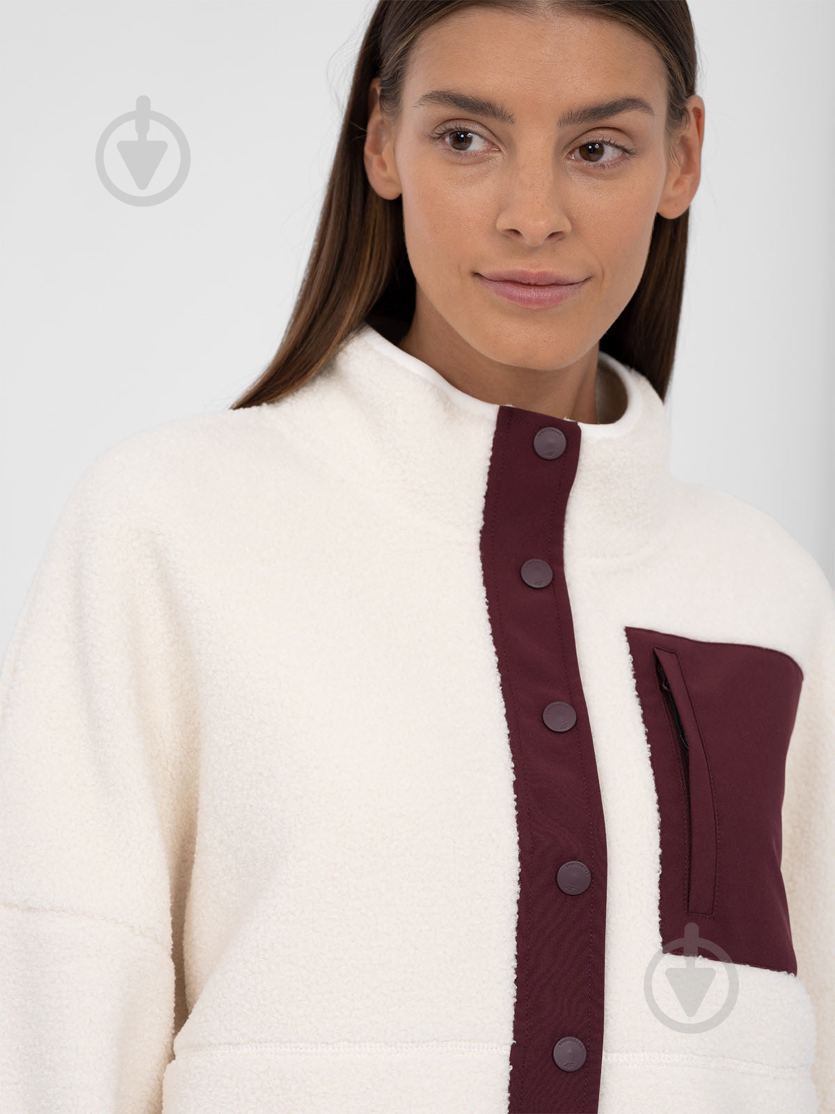 Куртка жіноча 4F FLEECE F124 4FAW23TFLEF124-12S р.XS рожева - фото 3