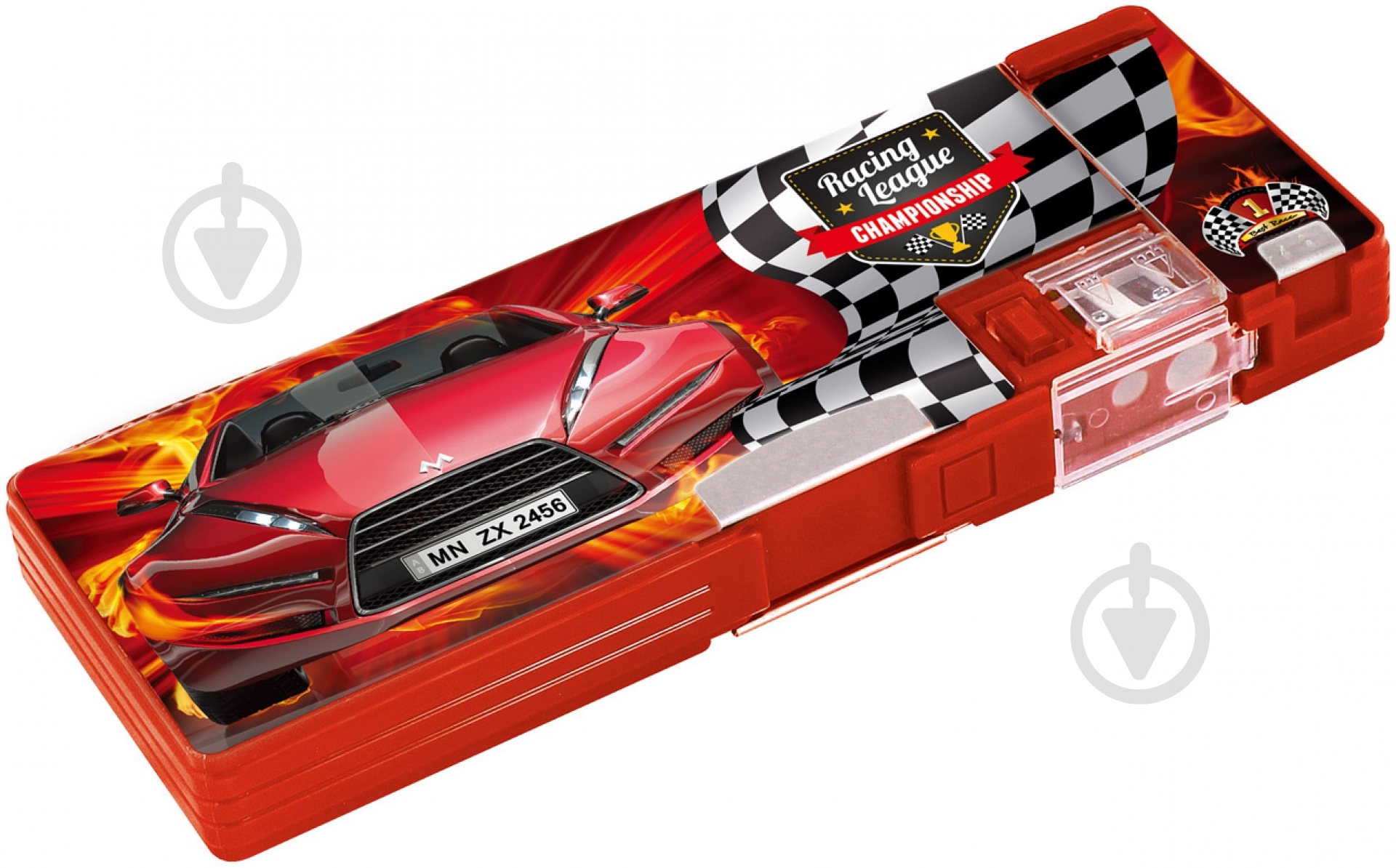 Пенал Racing League CF85510 Cool For School белыйсиний с краснымсиний с серымчерный - фото 1