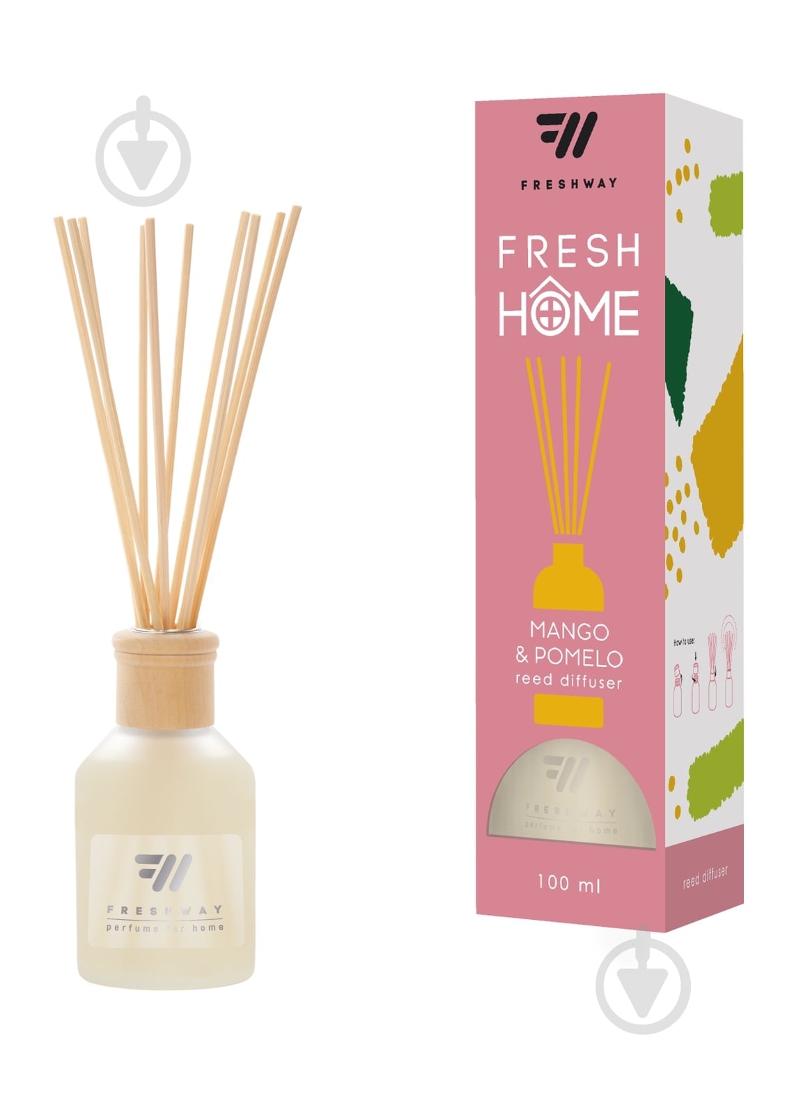 Аромадиффузор для дома FRESHWAY Mango&Pomelo Манго и помело 100 мл - фото 1