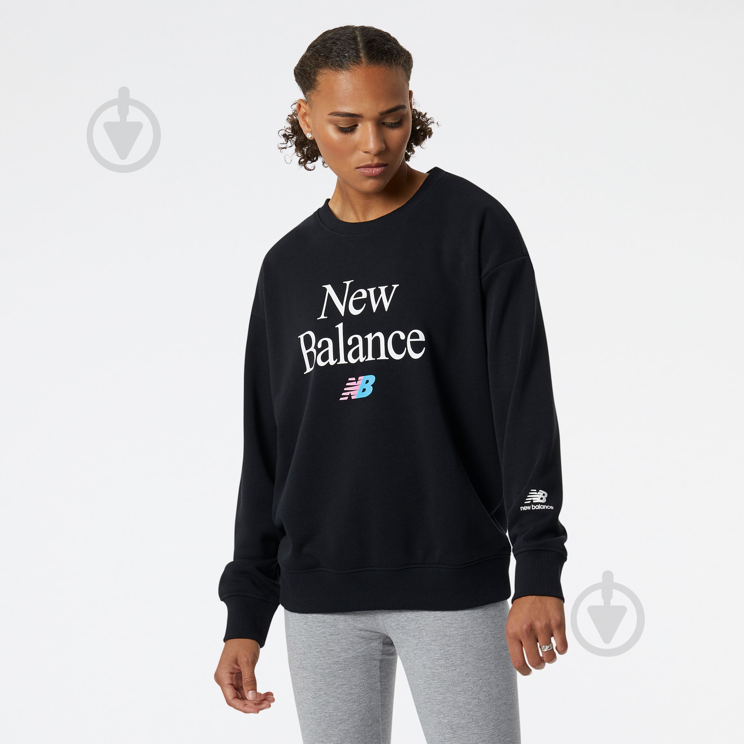 Свитшот New Balance ESSENTIALS CELEBRATE WT21508BK р.S черный - фото 1