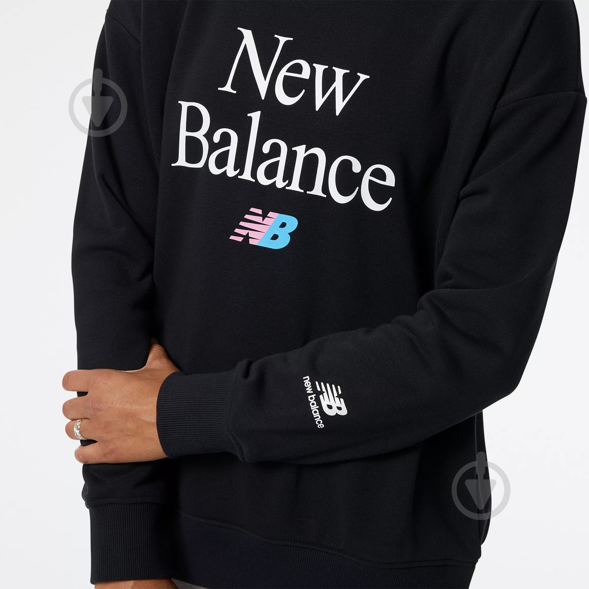 Свитшот New Balance ESSENTIALS CELEBRATE WT21508BK р.S черный - фото 4