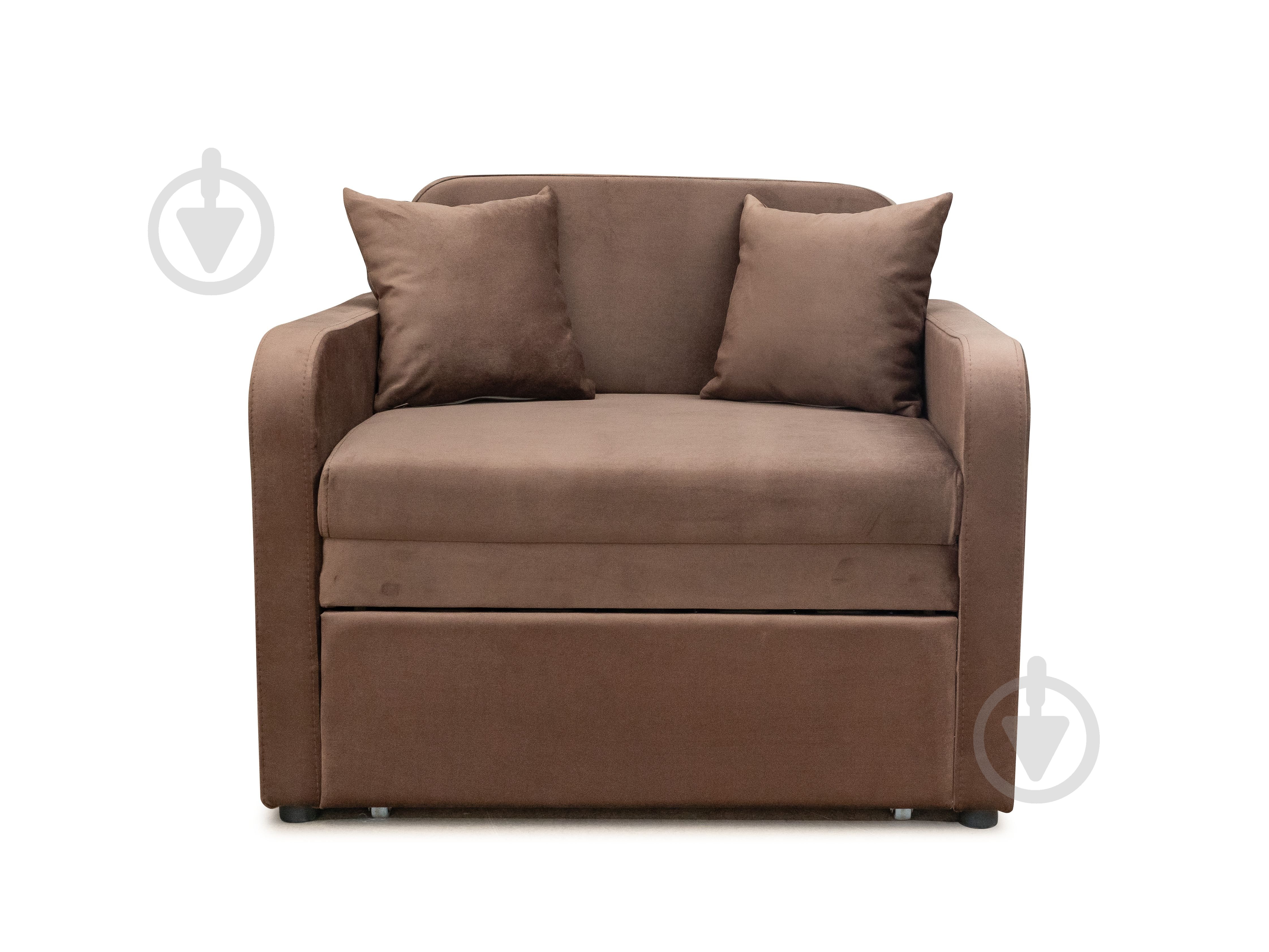 Тахта Марио велюр коричневый 960x820x830 мм - фото 2 Тахта Марио велюр коричневый 960x820x830 мм - фото 2