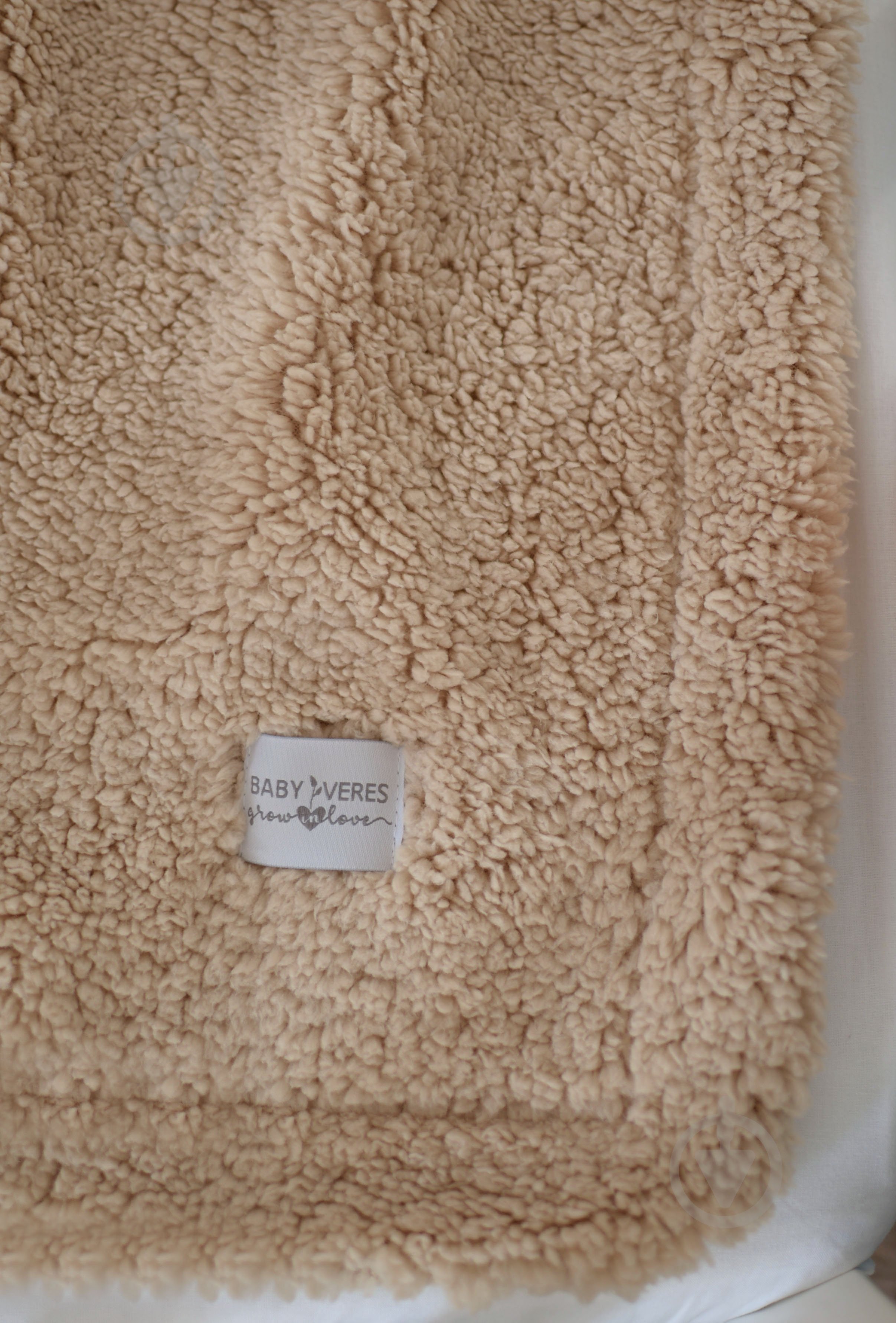 Плед Baby Veres Плюш Тедді 80x100 см бежевий - фото 2