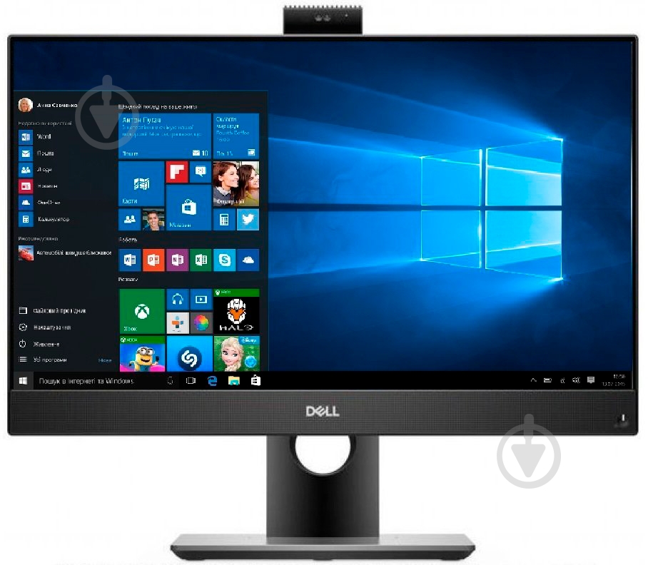 Моноблок Dell Optiplex 5480 23,8 (N006O5480AIO) black/grey - фото 1