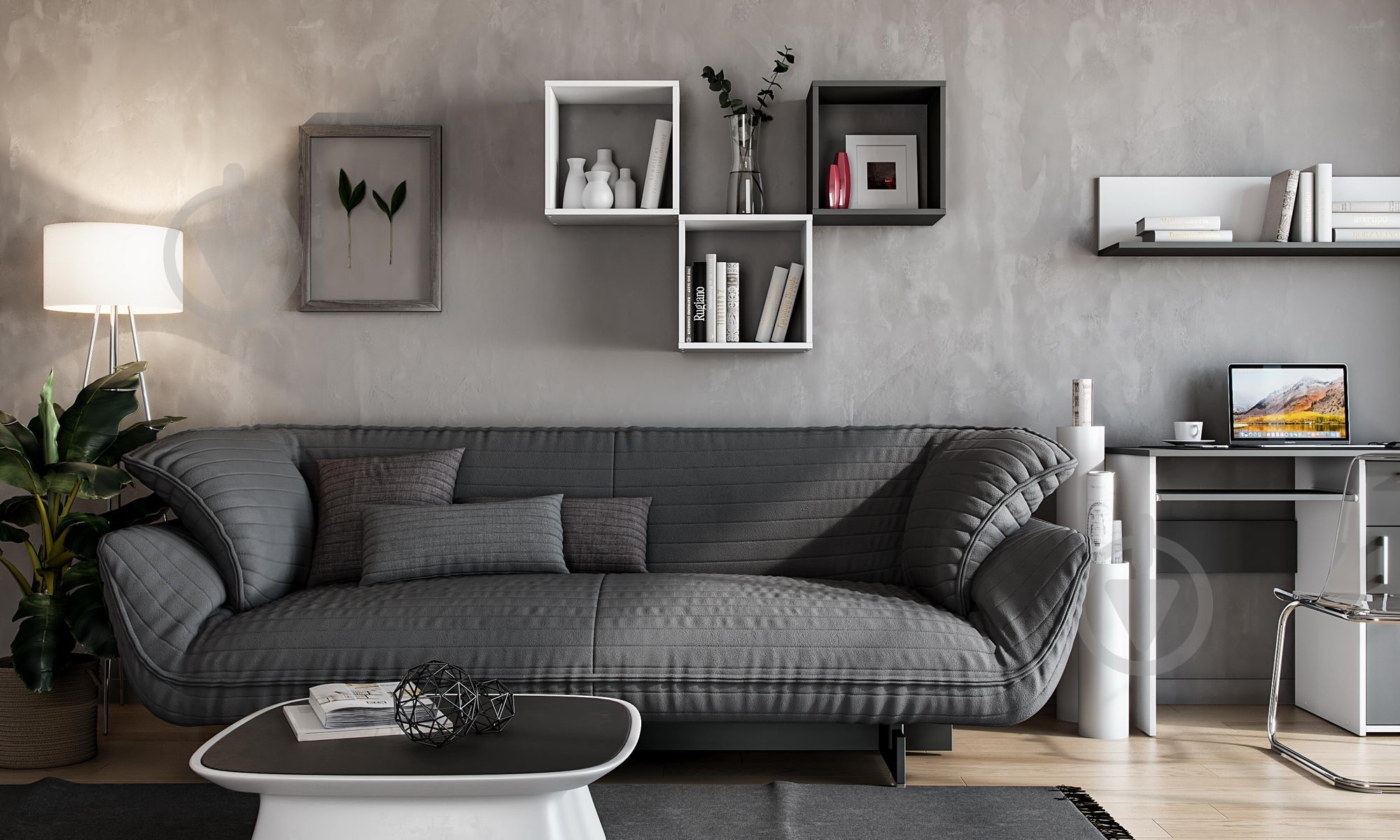 Полка Грейд Адель 370x370 мм нимфея альба - фото 2