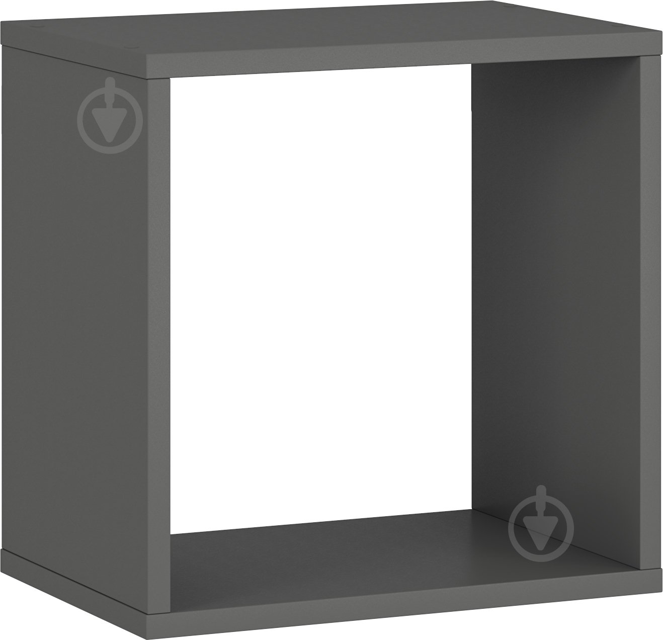 Полка Грейд Адель 370x370 мм графит серый - фото 1