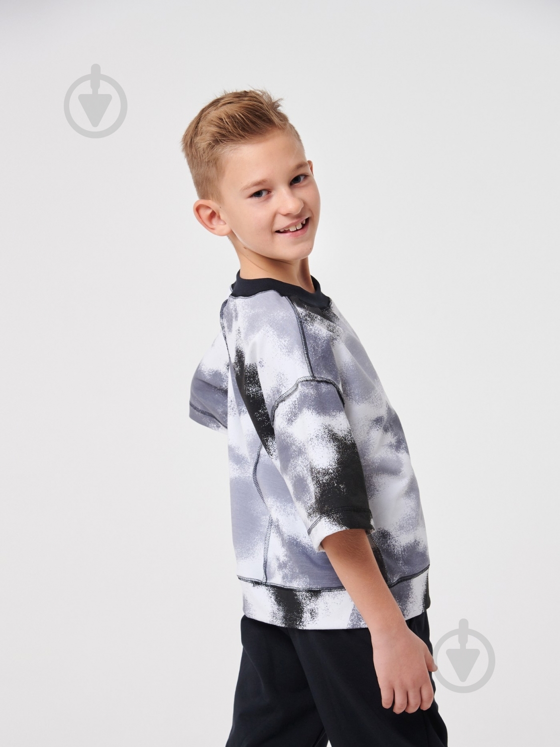 Рубашка Smil р.140 серый с рисунком 110674 - фото 2 Рубашка Smil р.140 серый с рисунком 110674 - фото 2