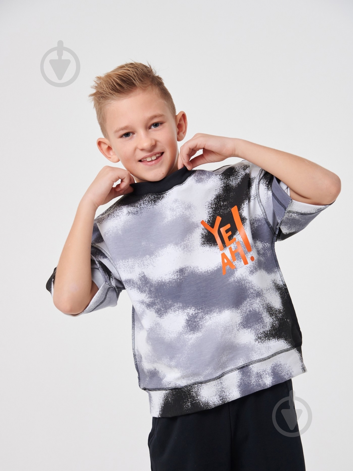 Рубашка Smil р.140 серый с рисунком 110674 - фото 1 Рубашка Smil р.140 серый с рисунком 110674 - фото 1