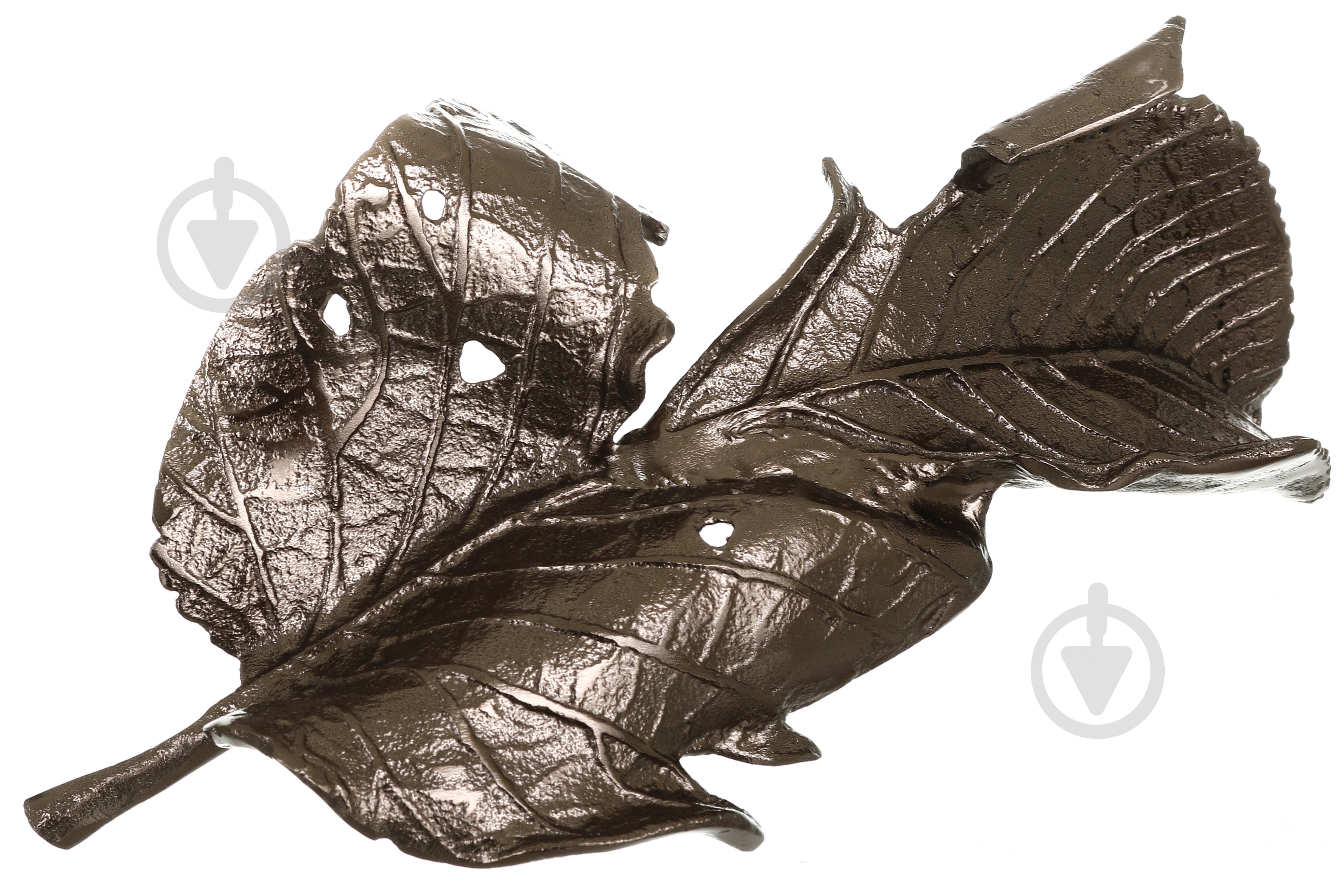 Статуетка PANACHE Organic Leaves 02965 18х30х14 см зістарена латунь - фото 1
