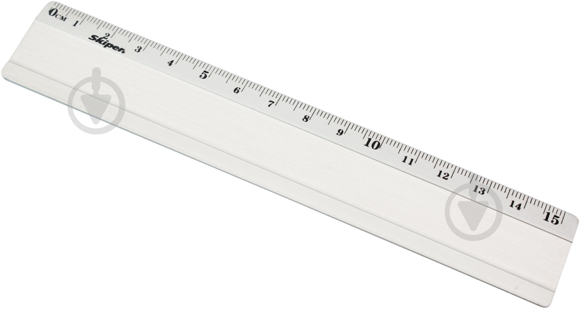 Линейка 15 см металлическая Skiper - фото 3