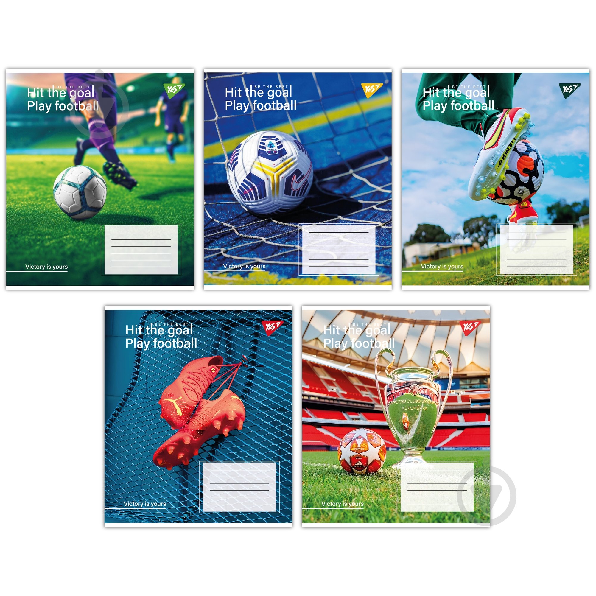 Тетрадь школьная 96 листов клетка Hit the goal (767418) YES - фото 1 Тетрадь школьная 96 листов клетка Hit the goal (767418) YES - фото 1