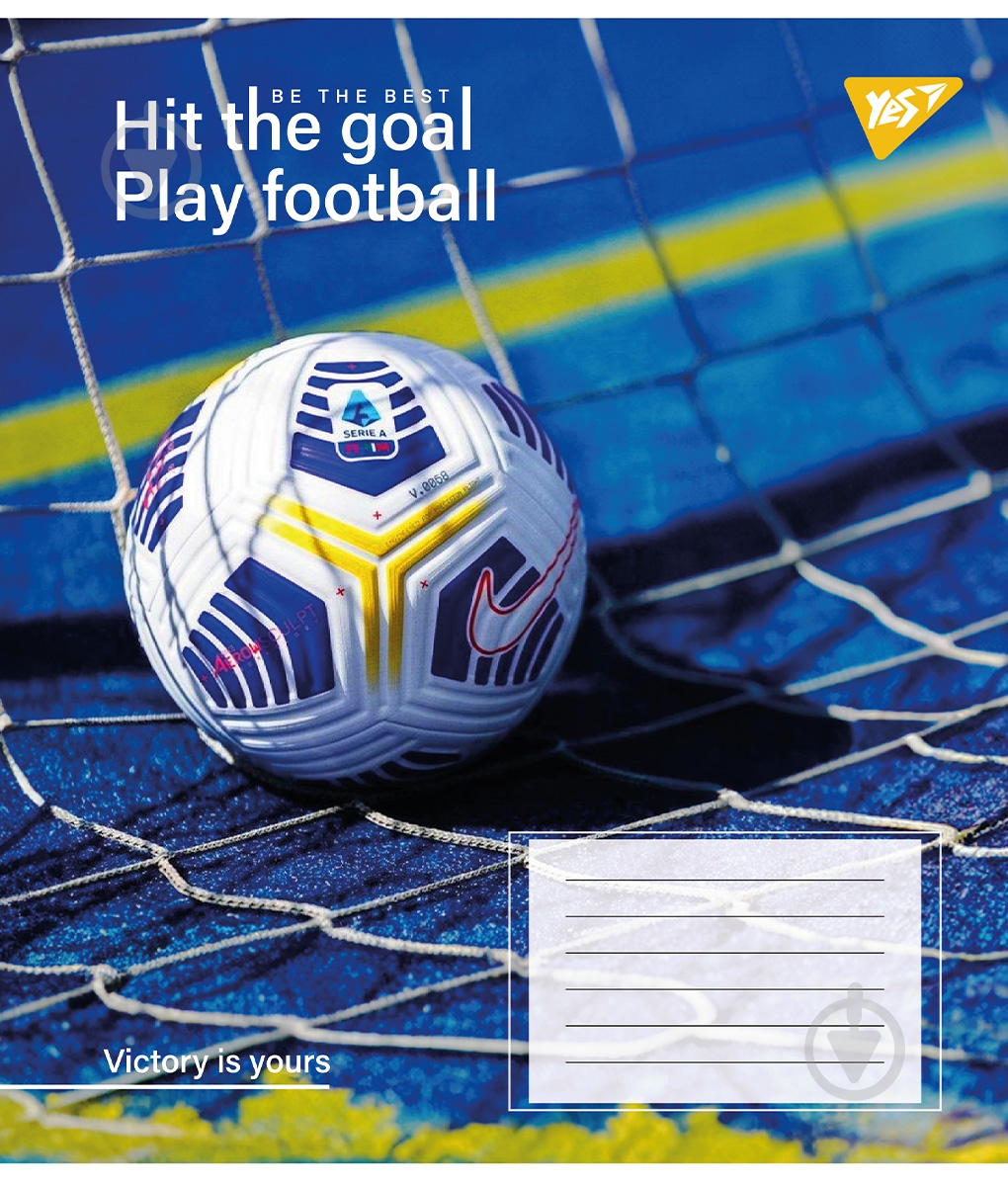 Тетрадь школьная 96 листов клетка Hit the goal (767418) YES - фото 2 Тетрадь школьная 96 листов клетка Hit the goal (767418) YES - фото 2