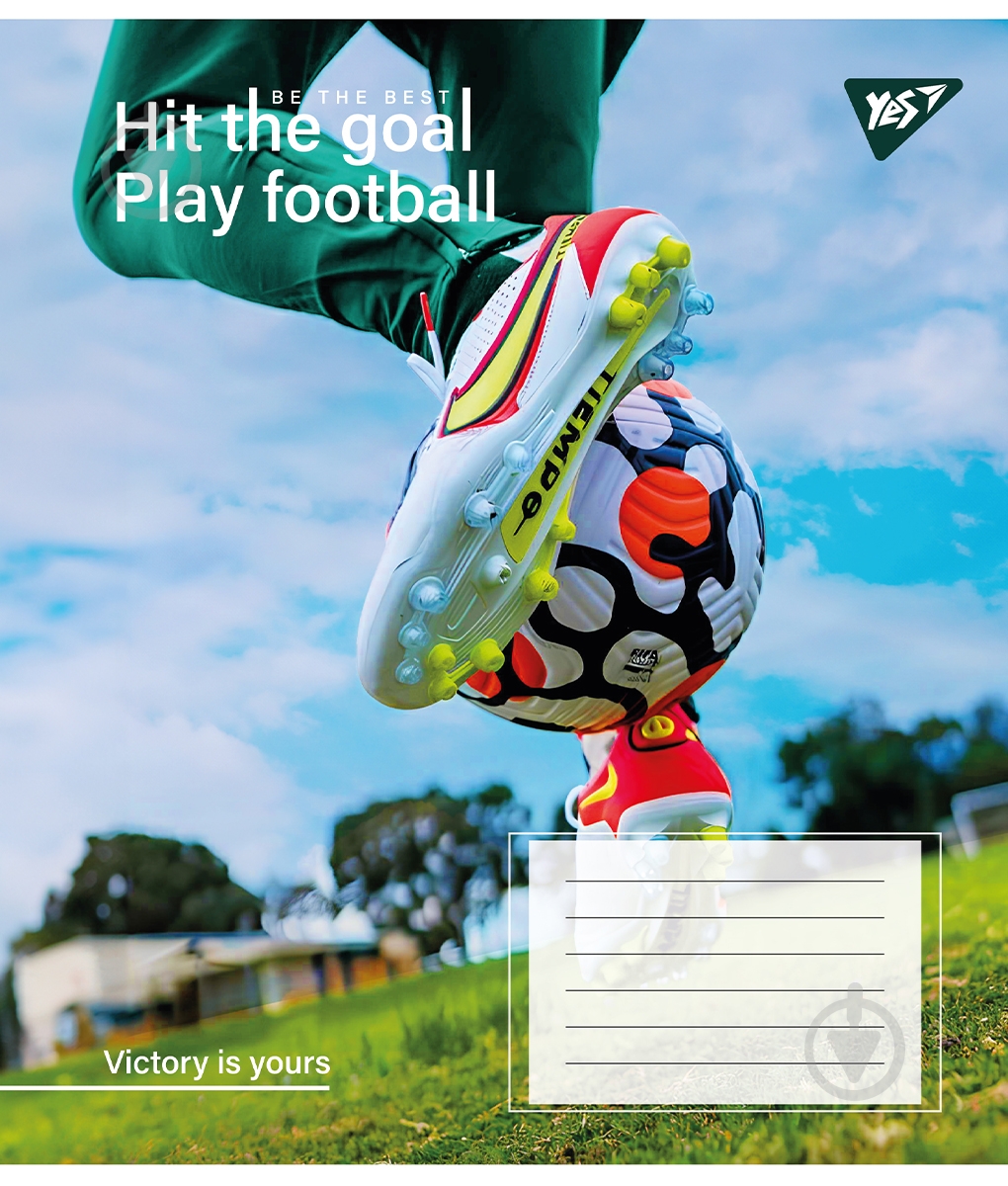 Тетрадь школьная 96 листов клетка Hit the goal (767418) YES - фото 3 Тетрадь школьная 96 листов клетка Hit the goal (767418) YES - фото 3