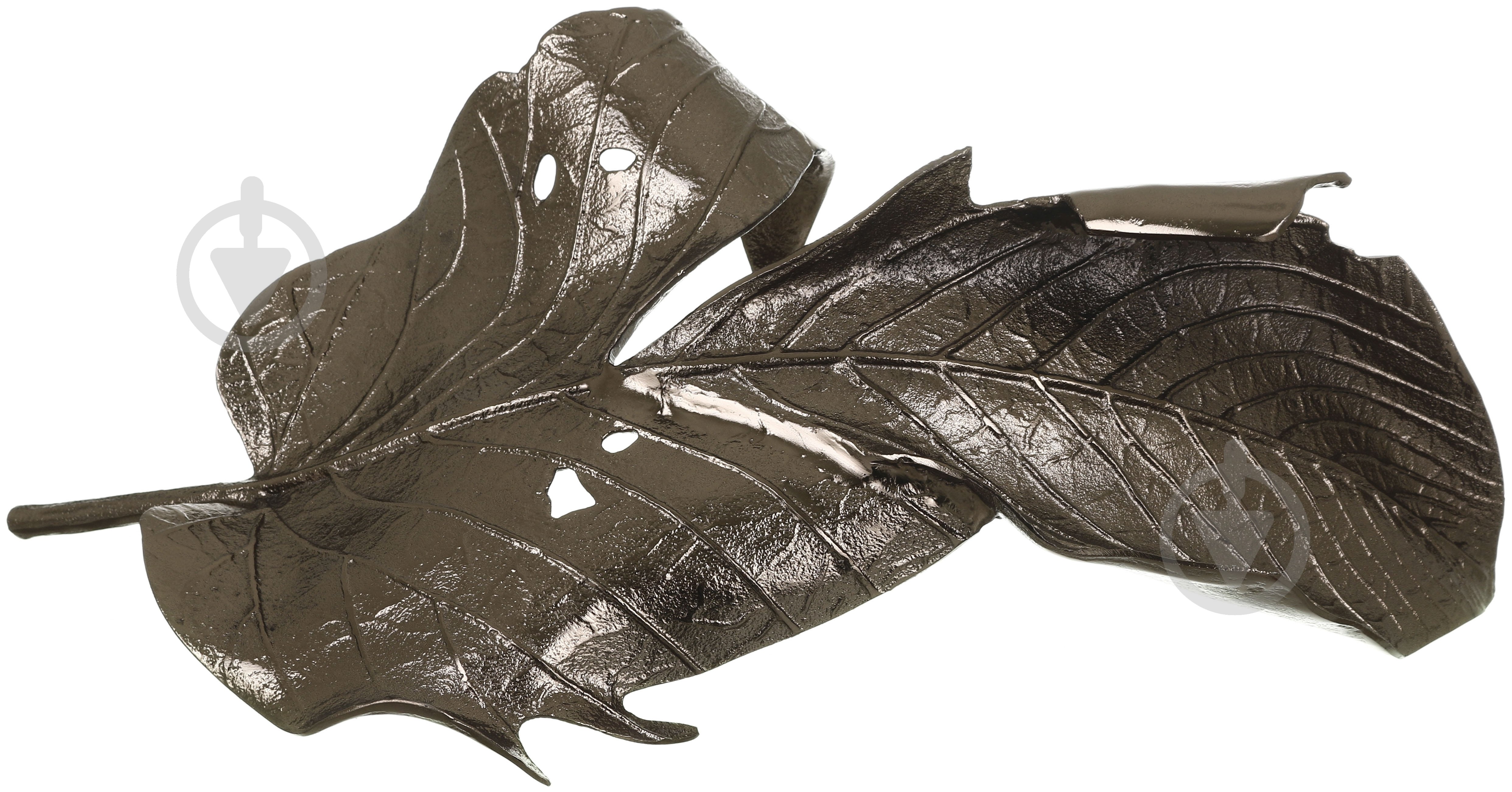 Статуетка PANACHE Organic Leaves 02967 30х54х18 см зістарена латунь - фото 2