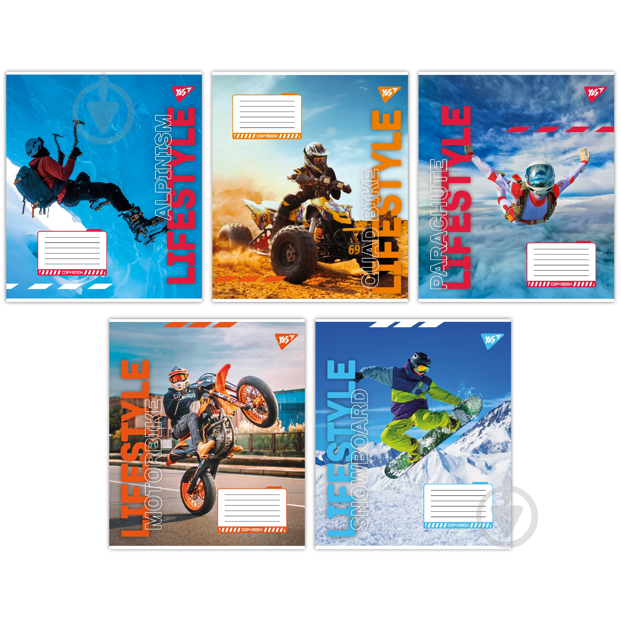 Тетрадь школьная 96 листов клетка Lifestyle (767167) YES - фото 1 Тетрадь школьная 96 листов клетка Lifestyle (767167) YES - фото 1