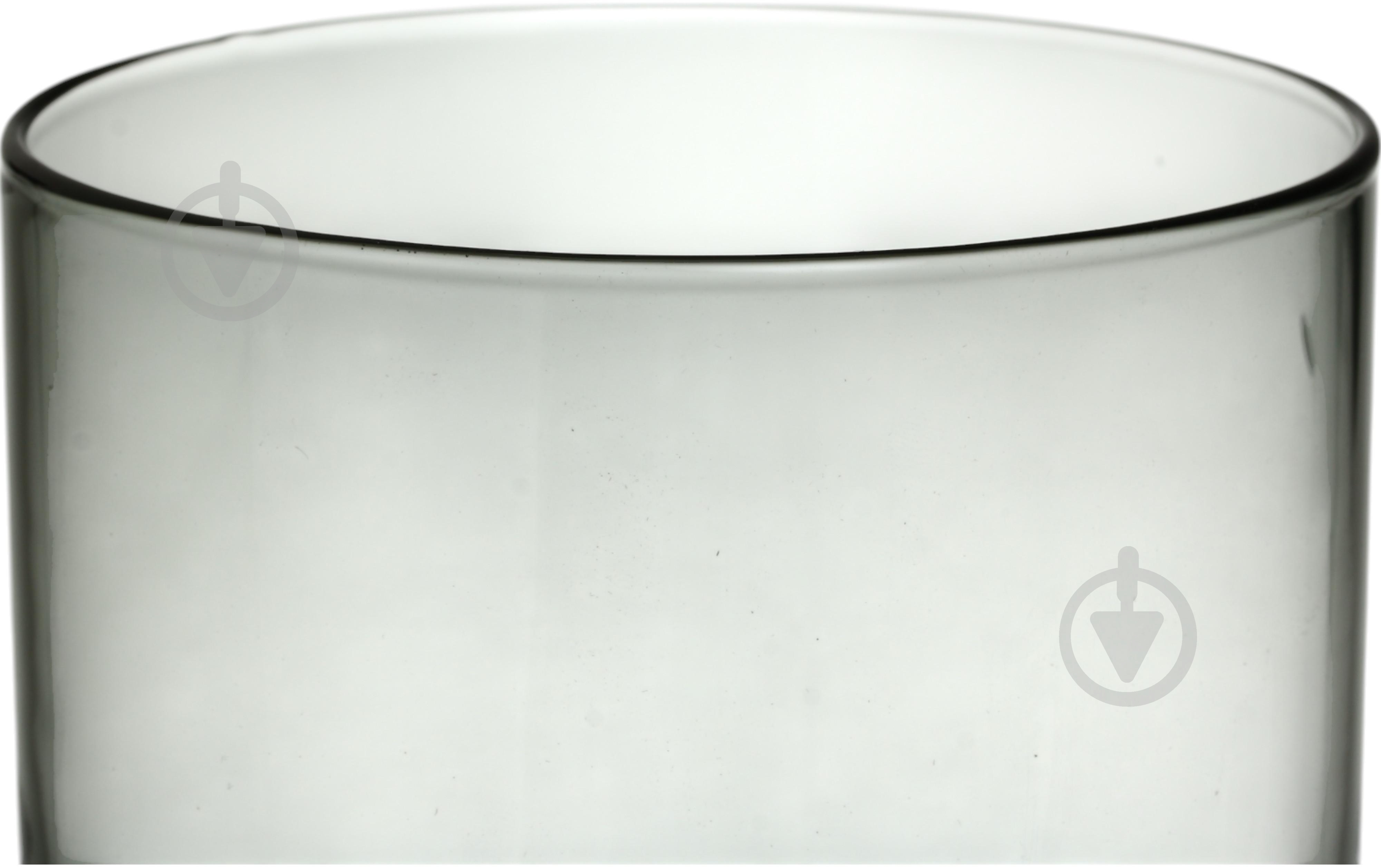 Ваза скляна Wrzesniak Glassworks Clas 21 см сіра 17-4149 - фото 3