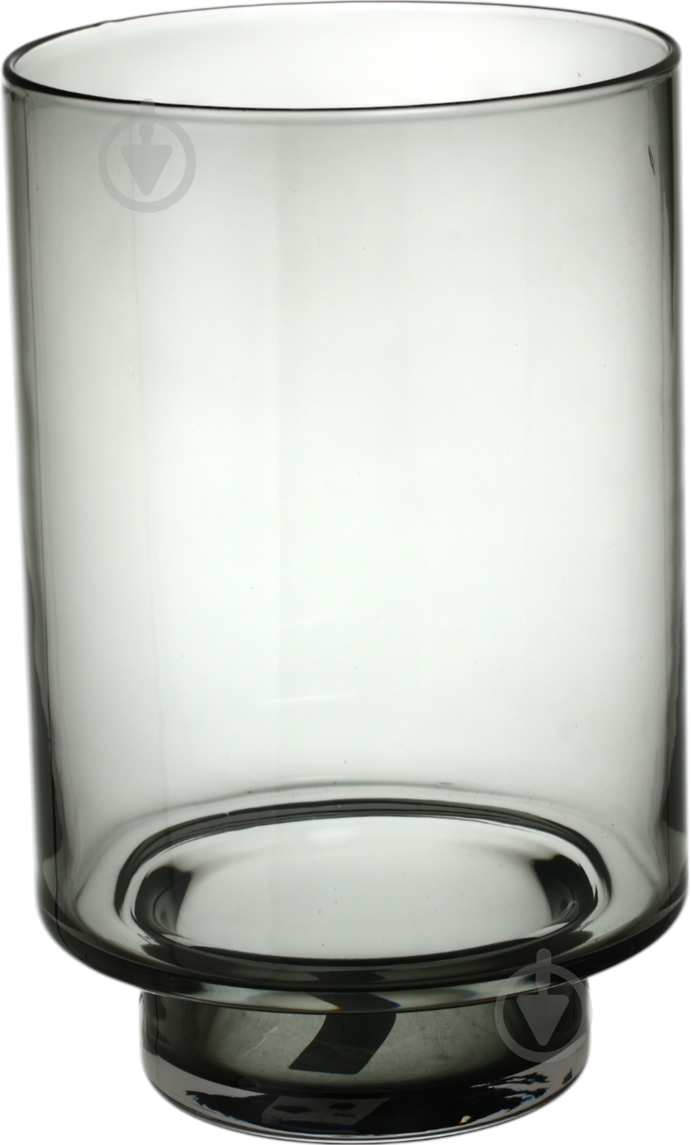 Ваза скляна Wrzesniak Glassworks Clas 21 см сіра 17-4149 - фото 1