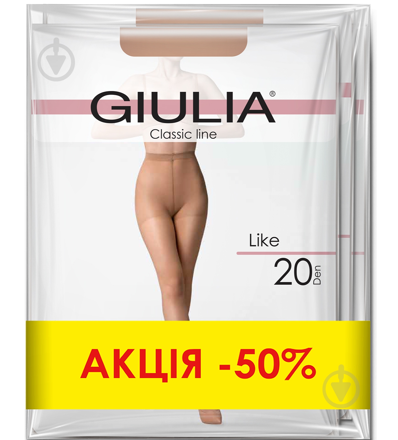 Колготки женские Giulia LIKE 20 3 шт. р. 3 cappuccino - фото 2