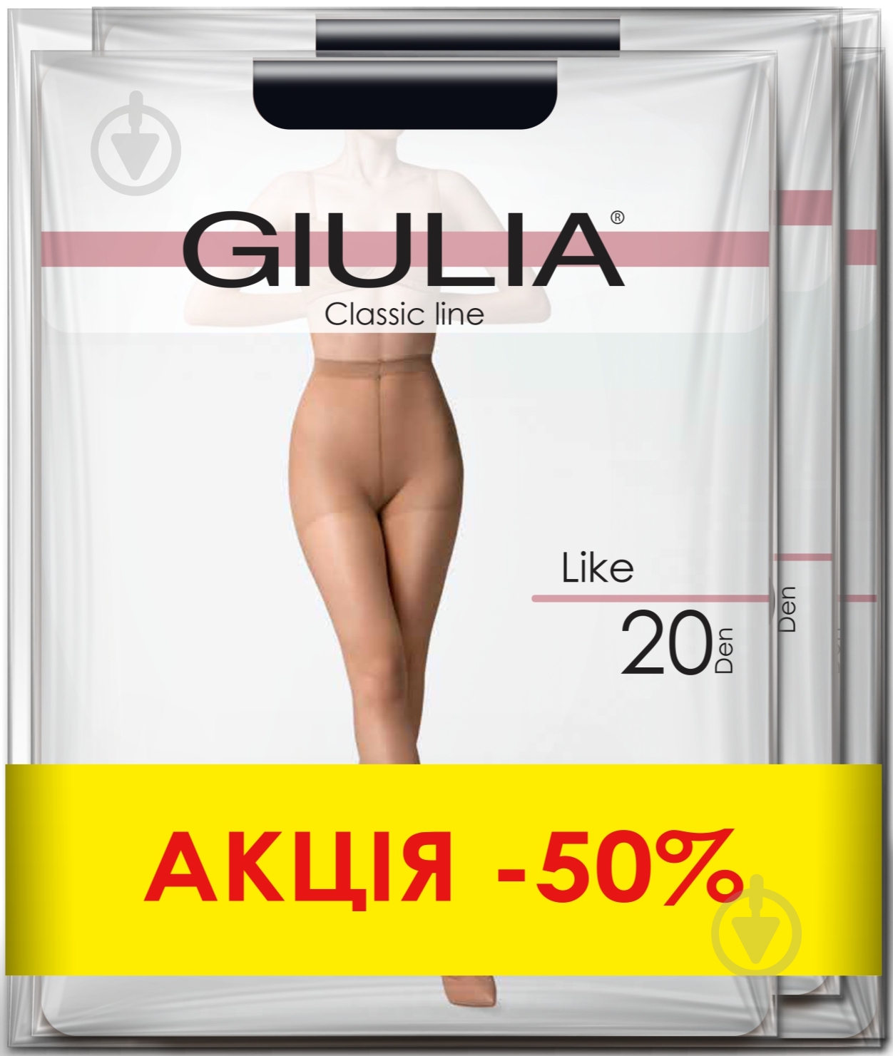 Колготки жіночі Giulia LIKE 20 3 шт. р. 5 nero - фото 1 Колготки жіночі Giulia LIKE 20 3 шт. р. 5 nero - фото 1