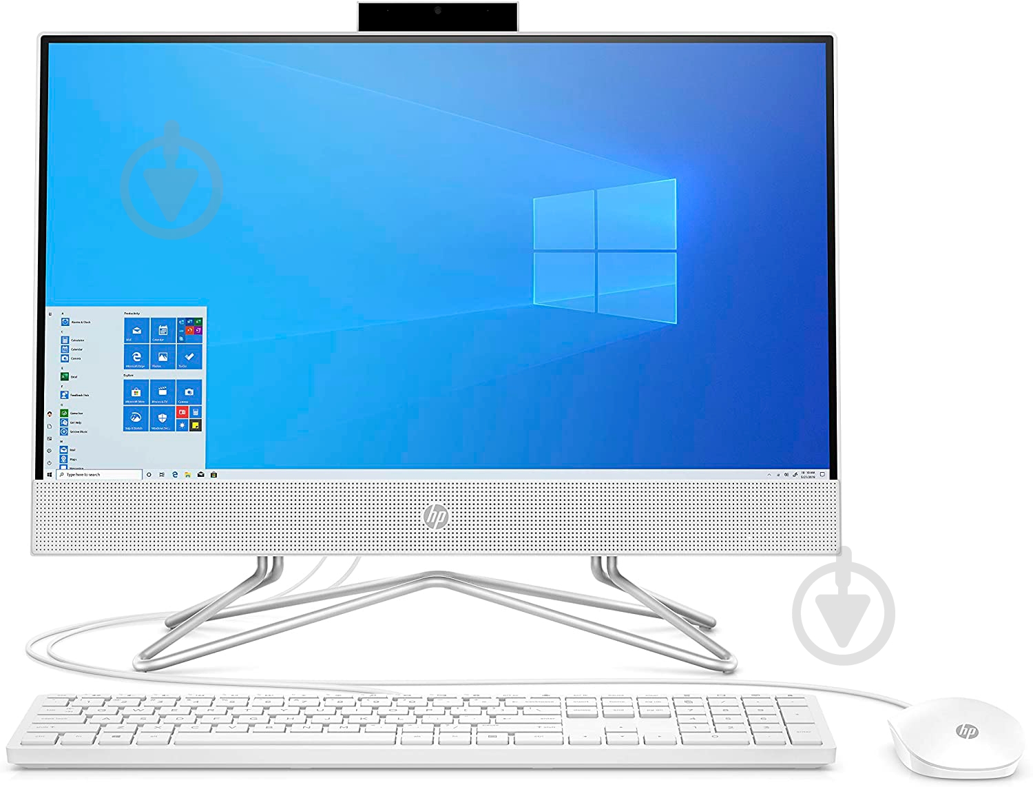 Моноблок HP All-in-One 23,8 (2J9Z3EA) silver - фото 1 Моноблок HP All-in-One 23,8 (2J9Z3EA) silver - фото 1