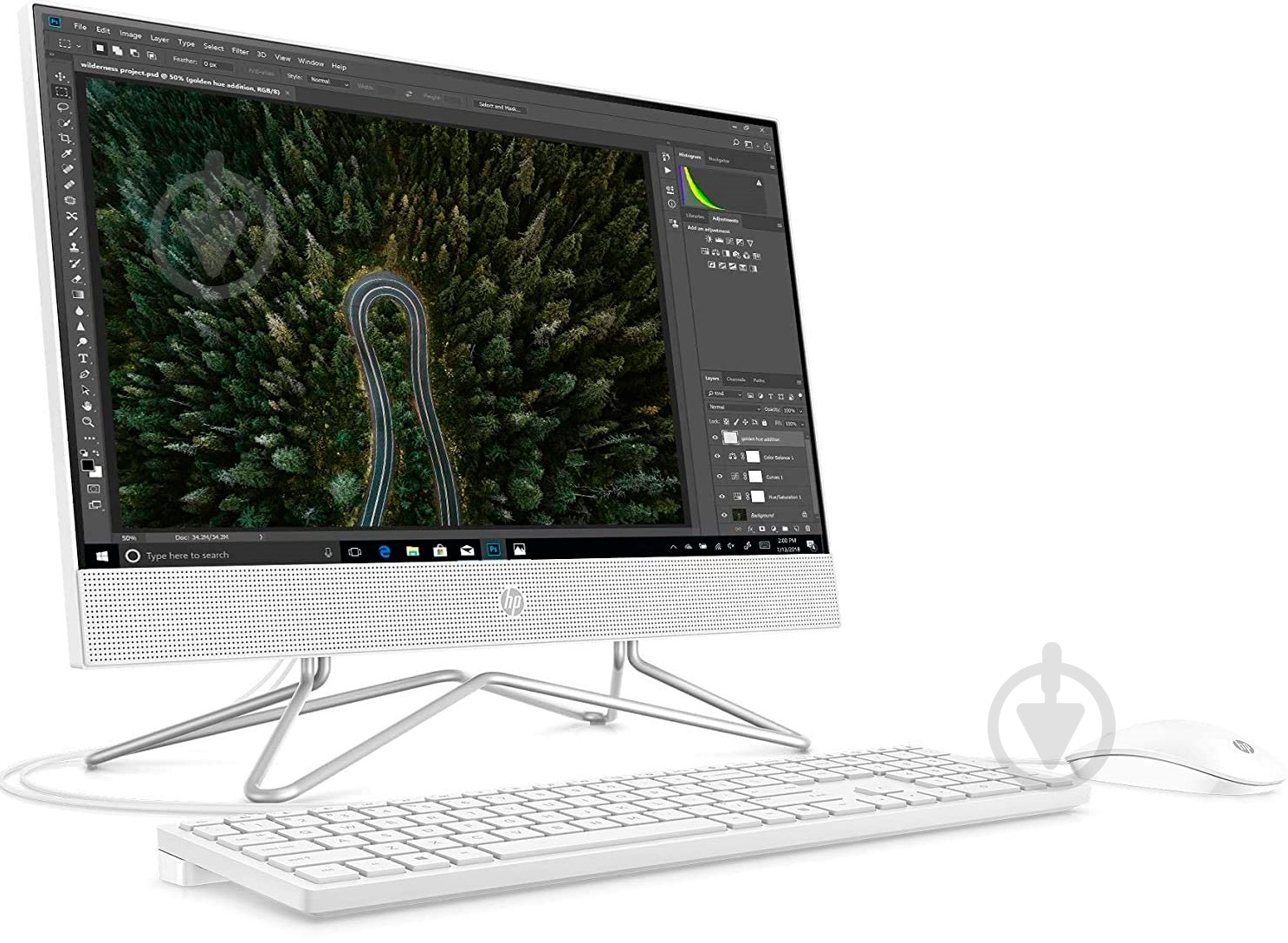 Моноблок HP All-in-One 23,8 (2J9Z3EA) silver - фото 2 Моноблок HP All-in-One 23,8 (2J9Z3EA) silver - фото 2