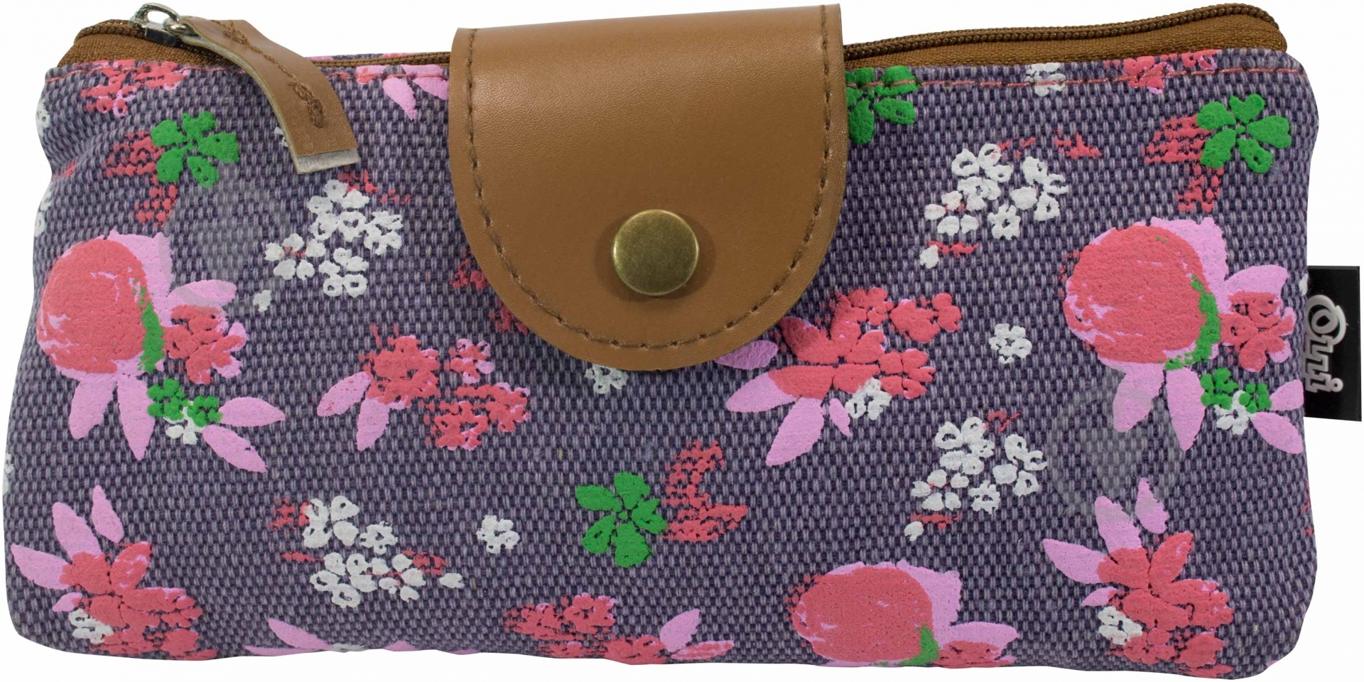 Пенал Rose OL-03915 Olli белый с розовымфиолетовый - фото 1