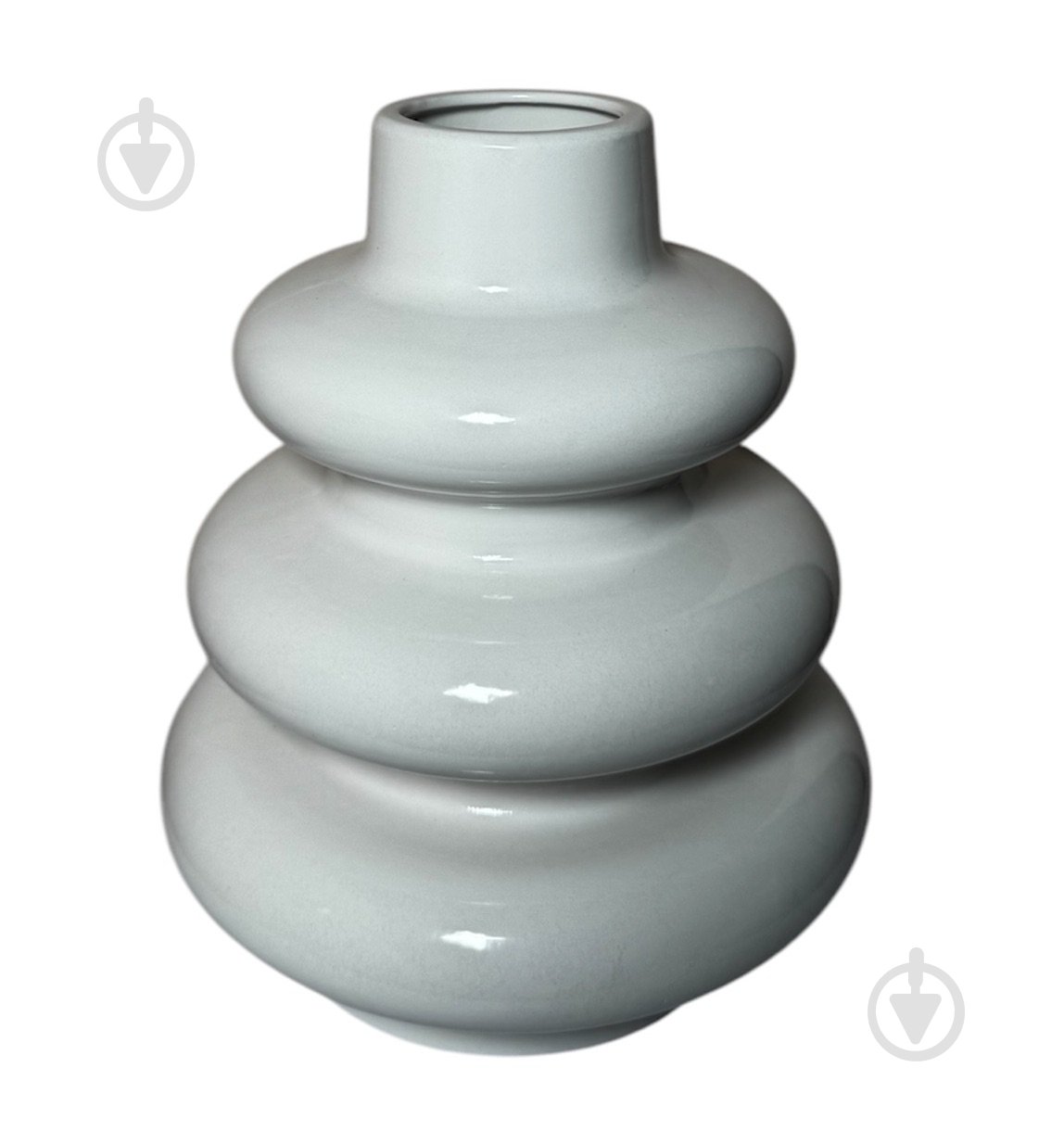 Ваза керамічна Nana ceramics Ліберті 26 см глянець білий - фото 2 Ваза керамічна Nana ceramics Ліберті 26 см глянець білий - фото 2