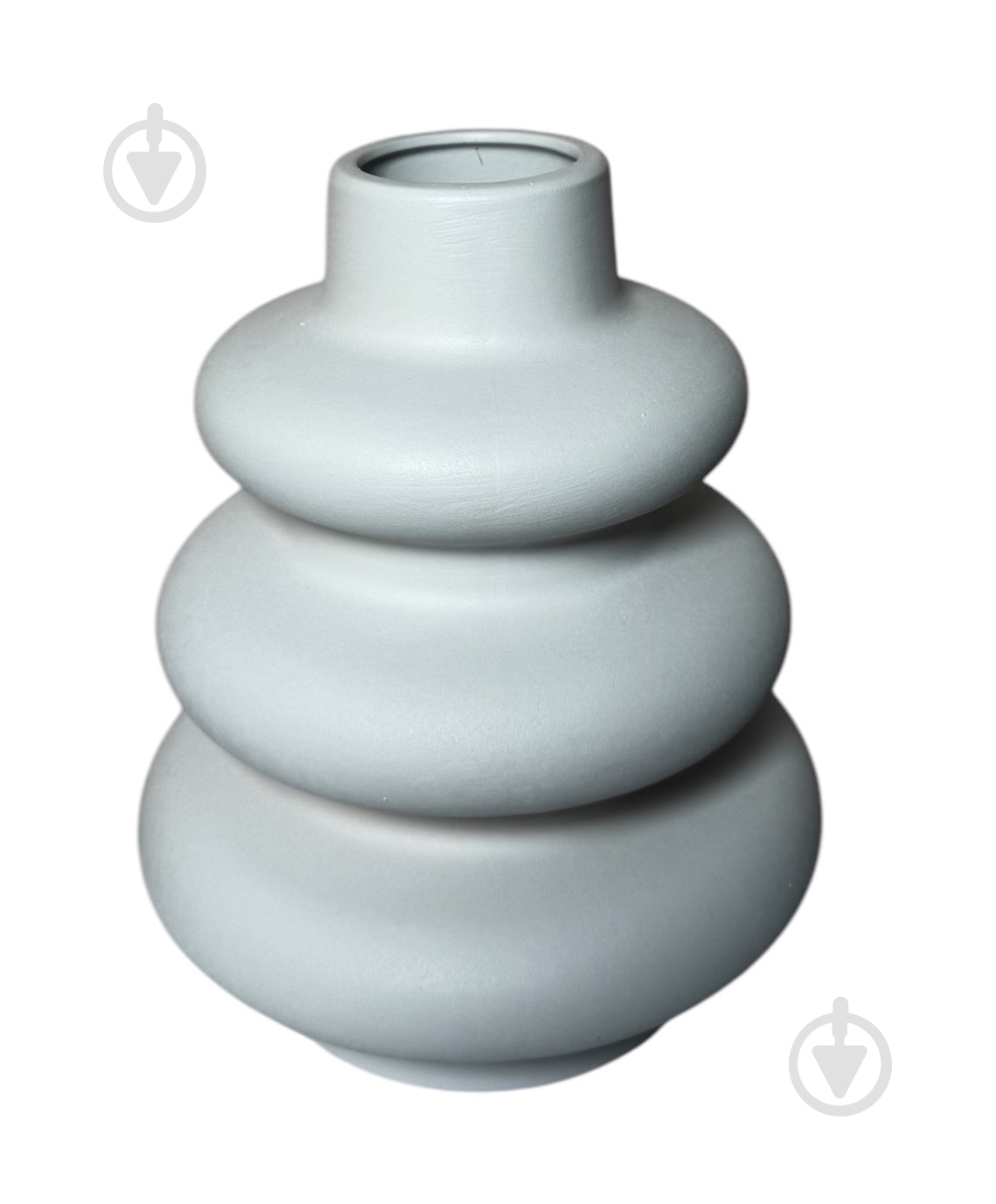 Ваза керамічна Nana ceramics Ліберті 26 см муар білий - фото 2