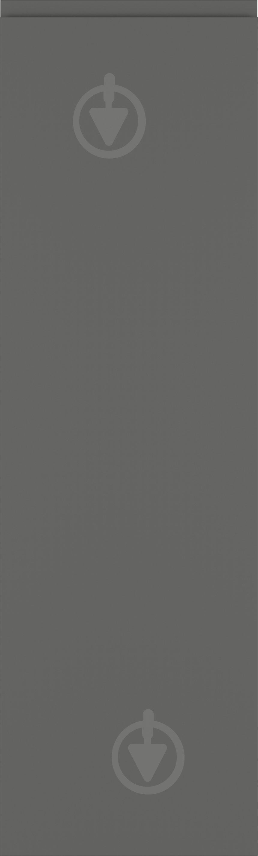 Фасад для кухни Грейд ДСП#18 Джокер графит/софт графит 1334x396 нижний правый - фото 1