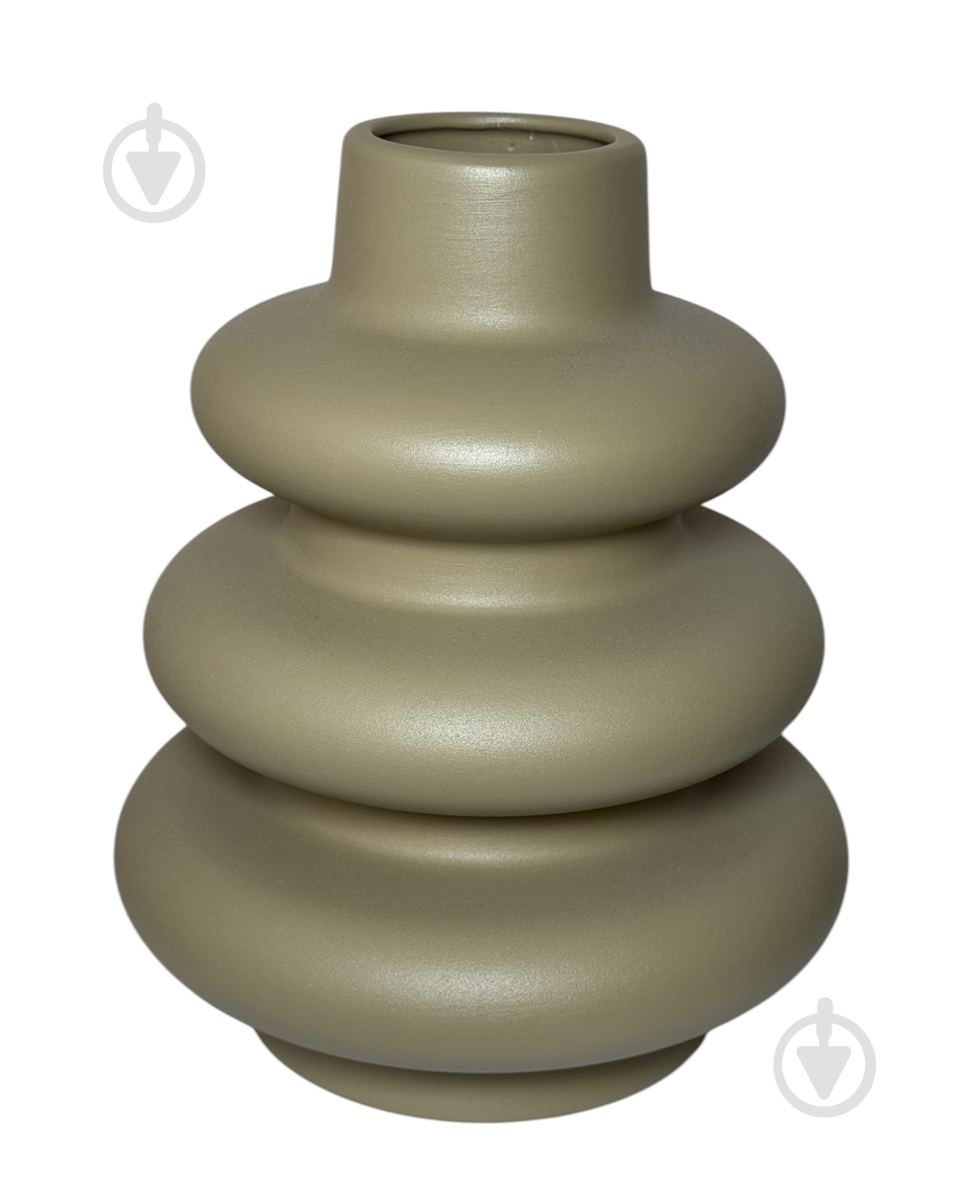 Ваза керамічна Nana ceramics Ліберті 26 см муар капучино - фото 2 Ваза керамічна Nana ceramics Ліберті 26 см муар капучино - фото 2